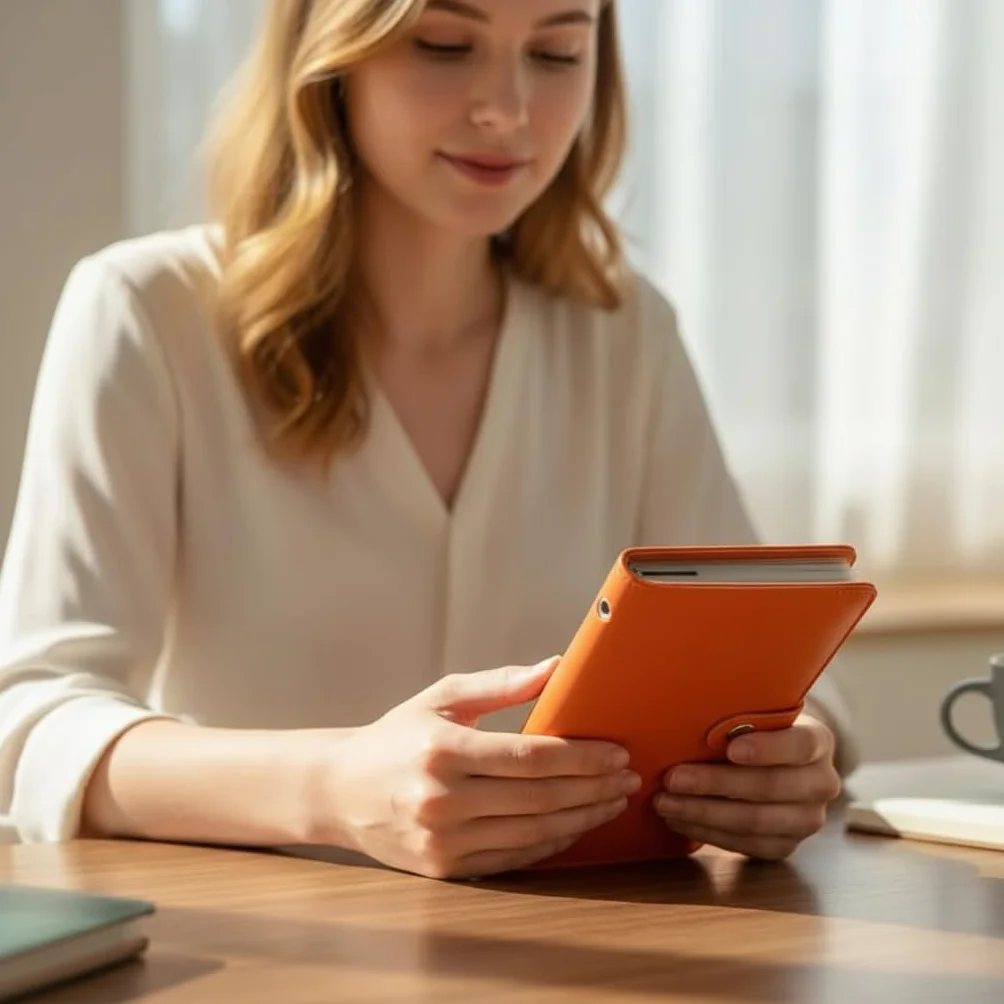 Lot de 100 enveloppes pour défi d'économie d'argent, carnet A5 utilisable des deux côtés, classeur avec boucle magnétique (orange)
