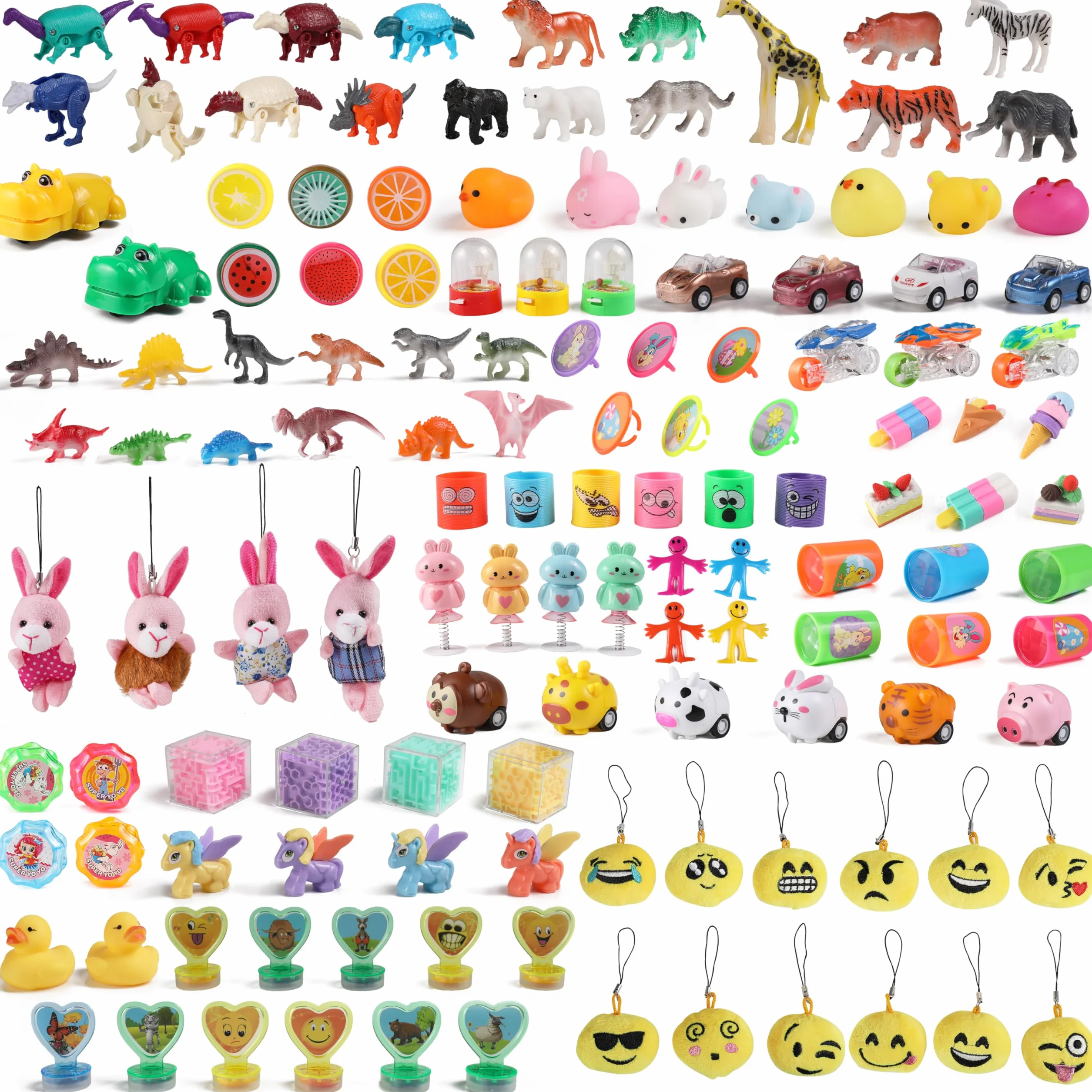 JOYIN 48 œufs de Pâques géants pré-remplis avec jouets, 3,25 pouces pour paniers de Pâques