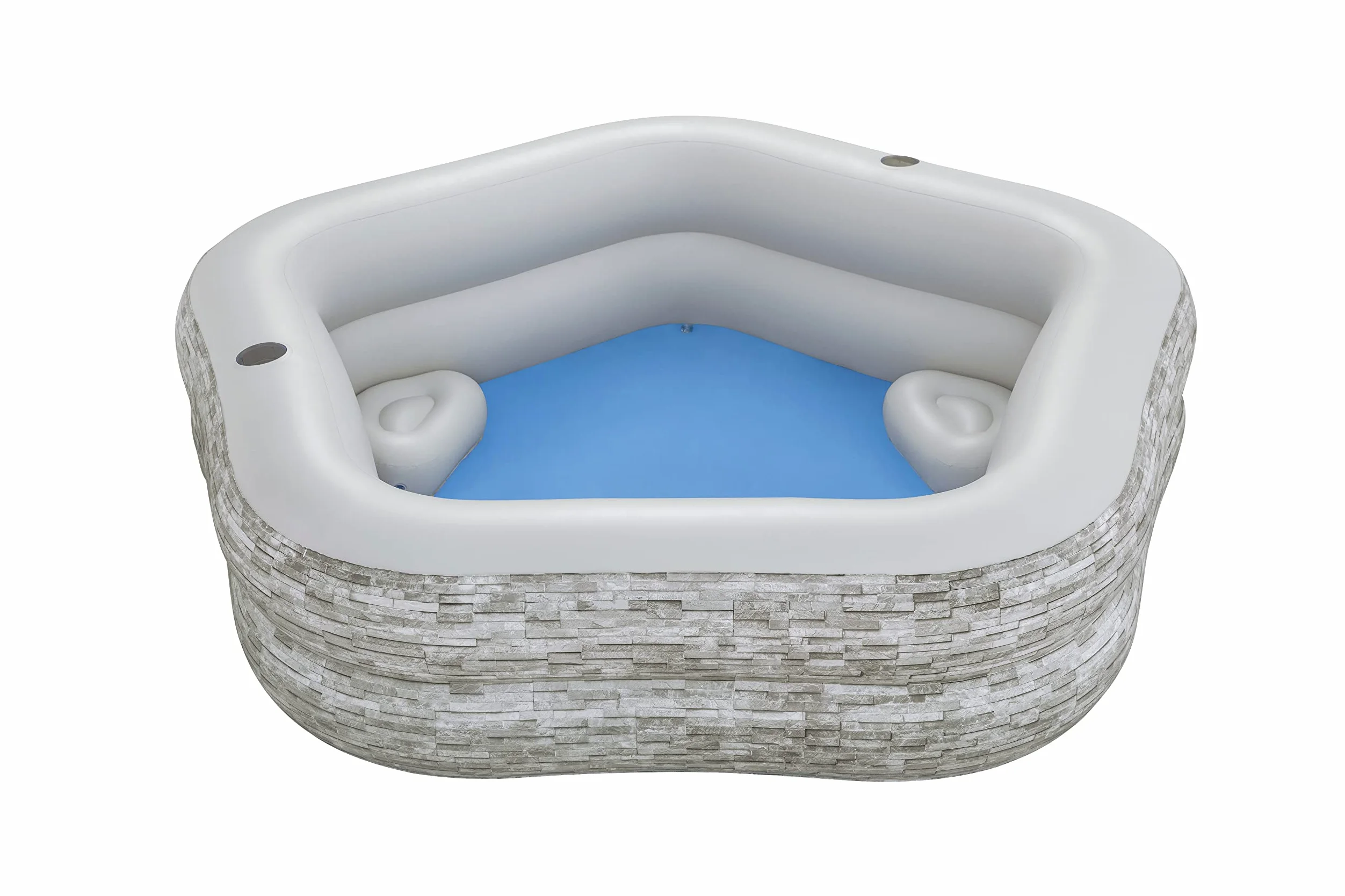 7' x 6'9" x 21"/2.13m x 2.06m x 53cm TruPrint Stone Family Pool