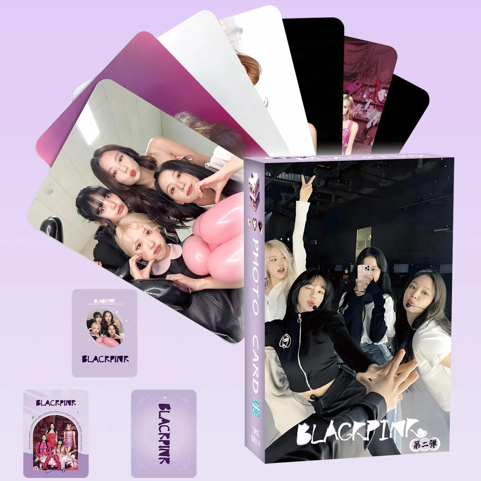 Coffret Photo LOMO BP Born Pink World Tour, Lot de 55 Cartes, Album, Cadeau Fan (Couverture Aléatoire)
