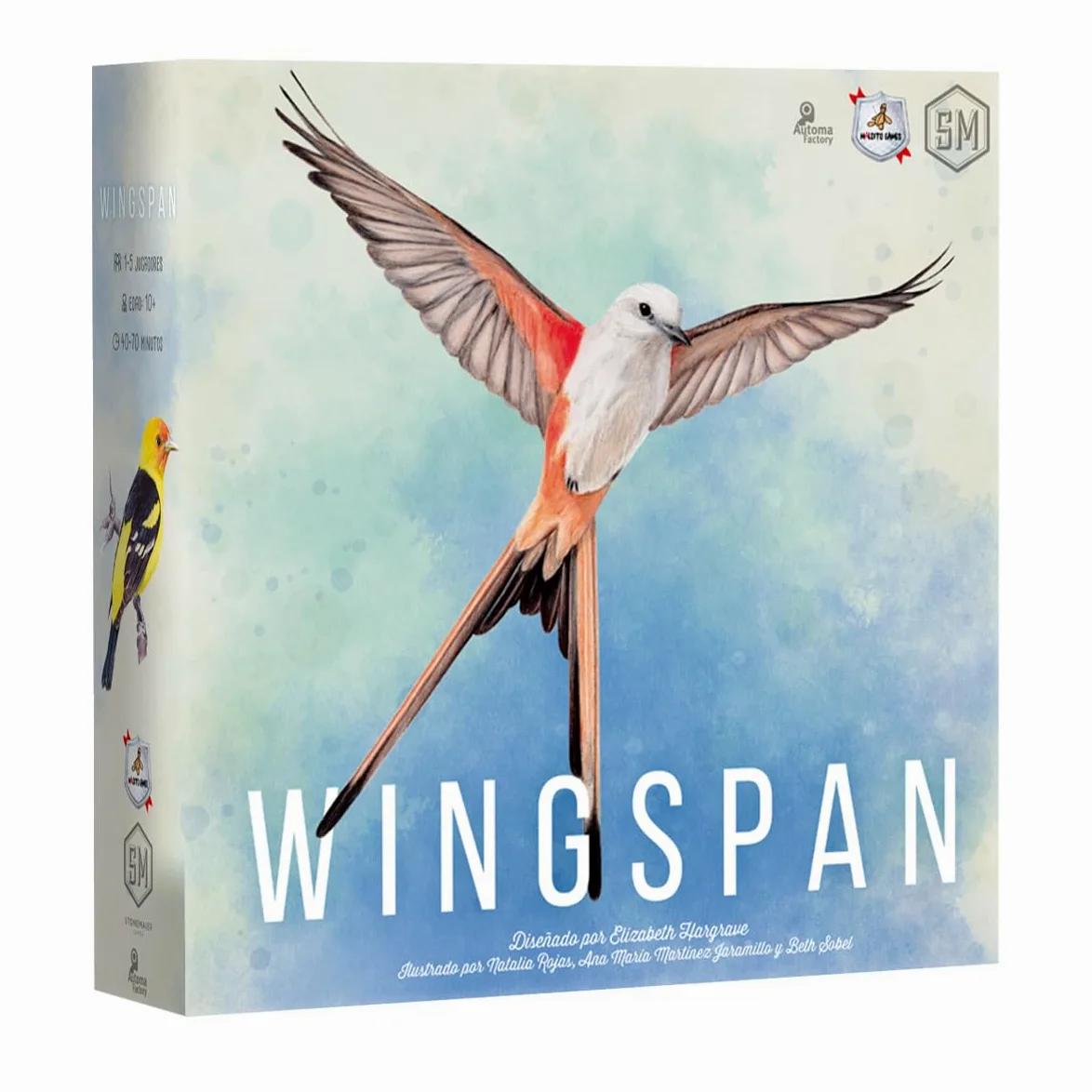 Maldito Games Wingspan - Jeu de société Oiseaux et Ornithologie, Cartes stratégiques pour familles et Joueurs, 1 Heure, Science et Nature (MLDG266192)