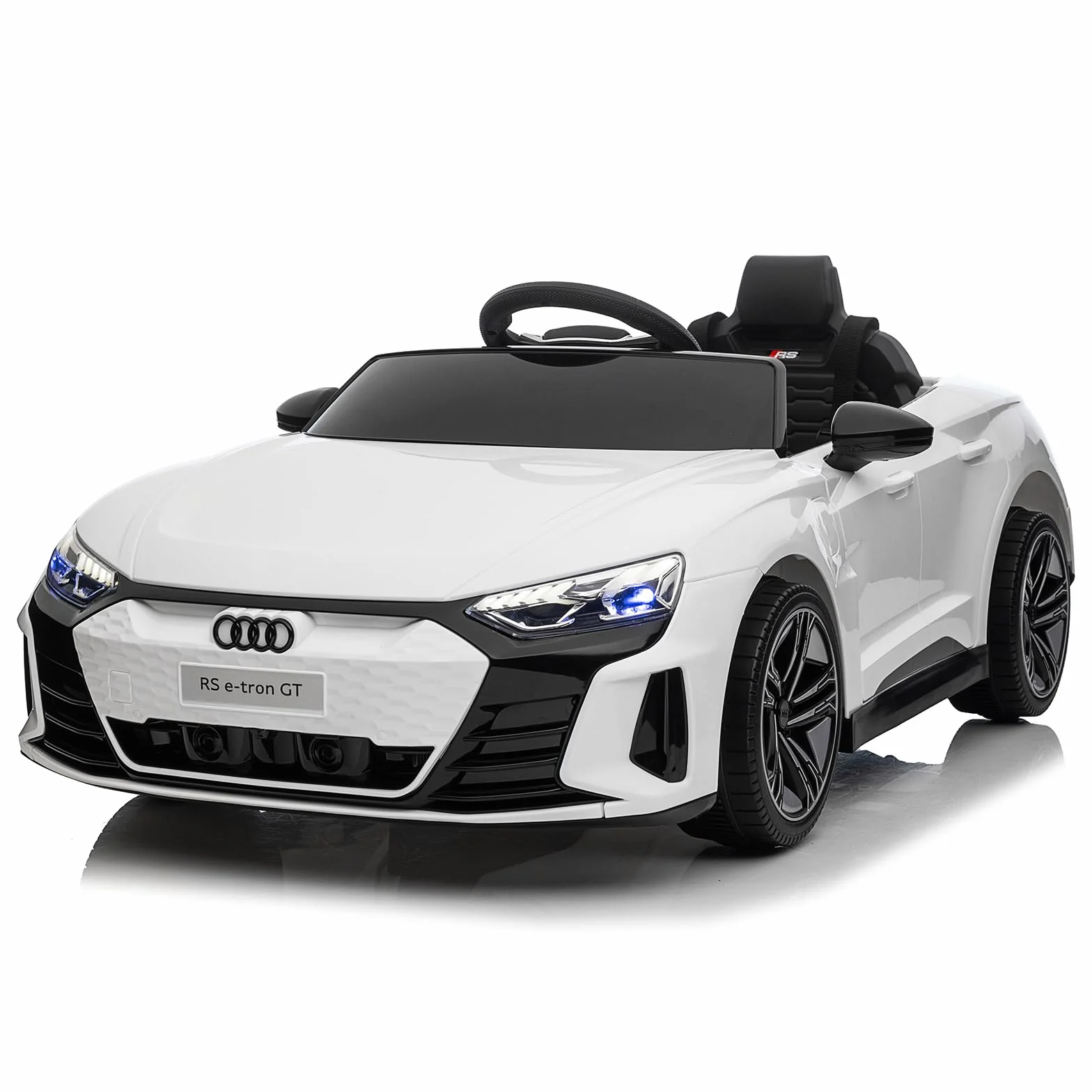 Audi Voiture Électrique Enfant 12V 2 Portes avec Télécommande 2.4G MP3 Blanc