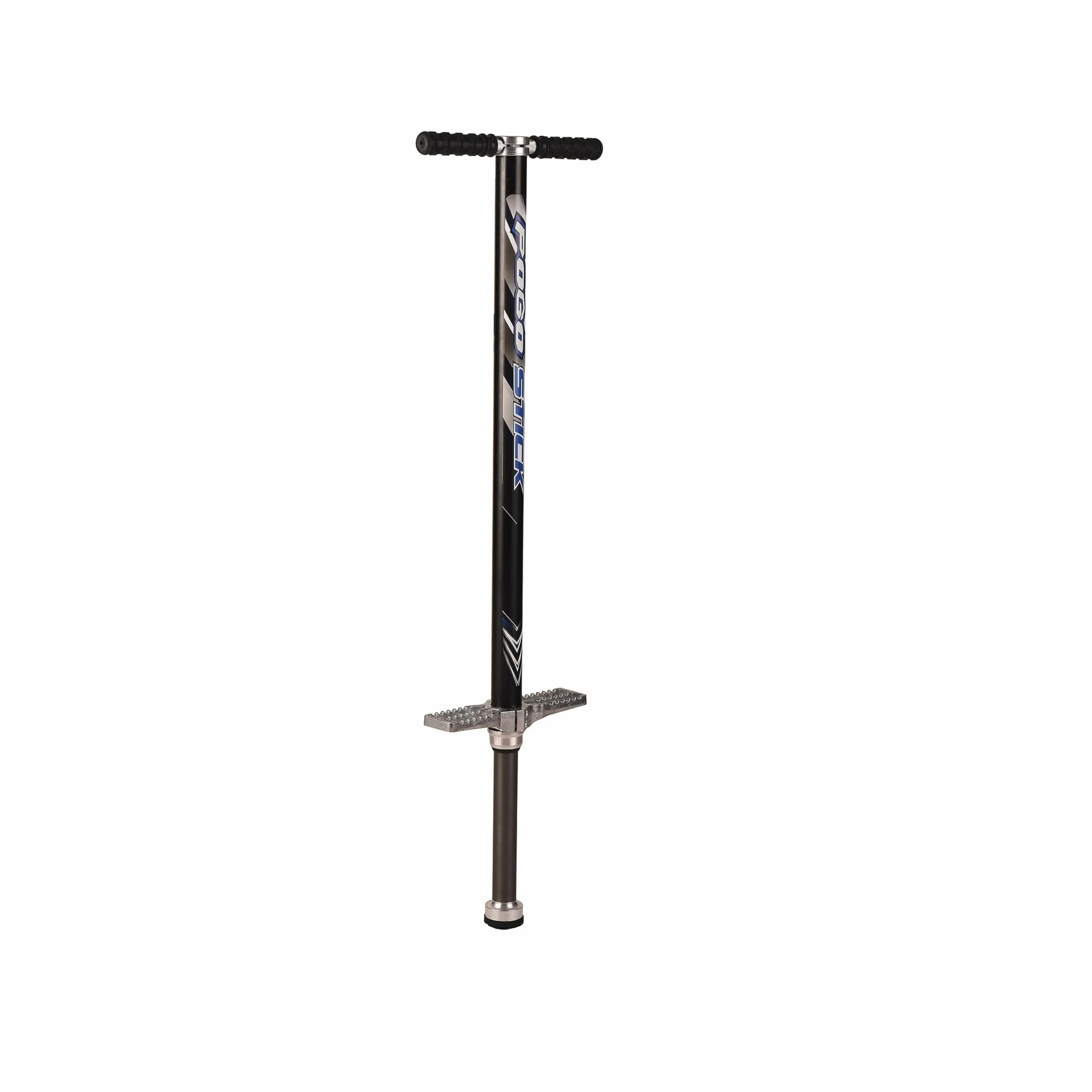 Relaxdays Bâton Sauteur Adulte Acier Inoxydable Antidérapant 122x42x9.5 cm Noir