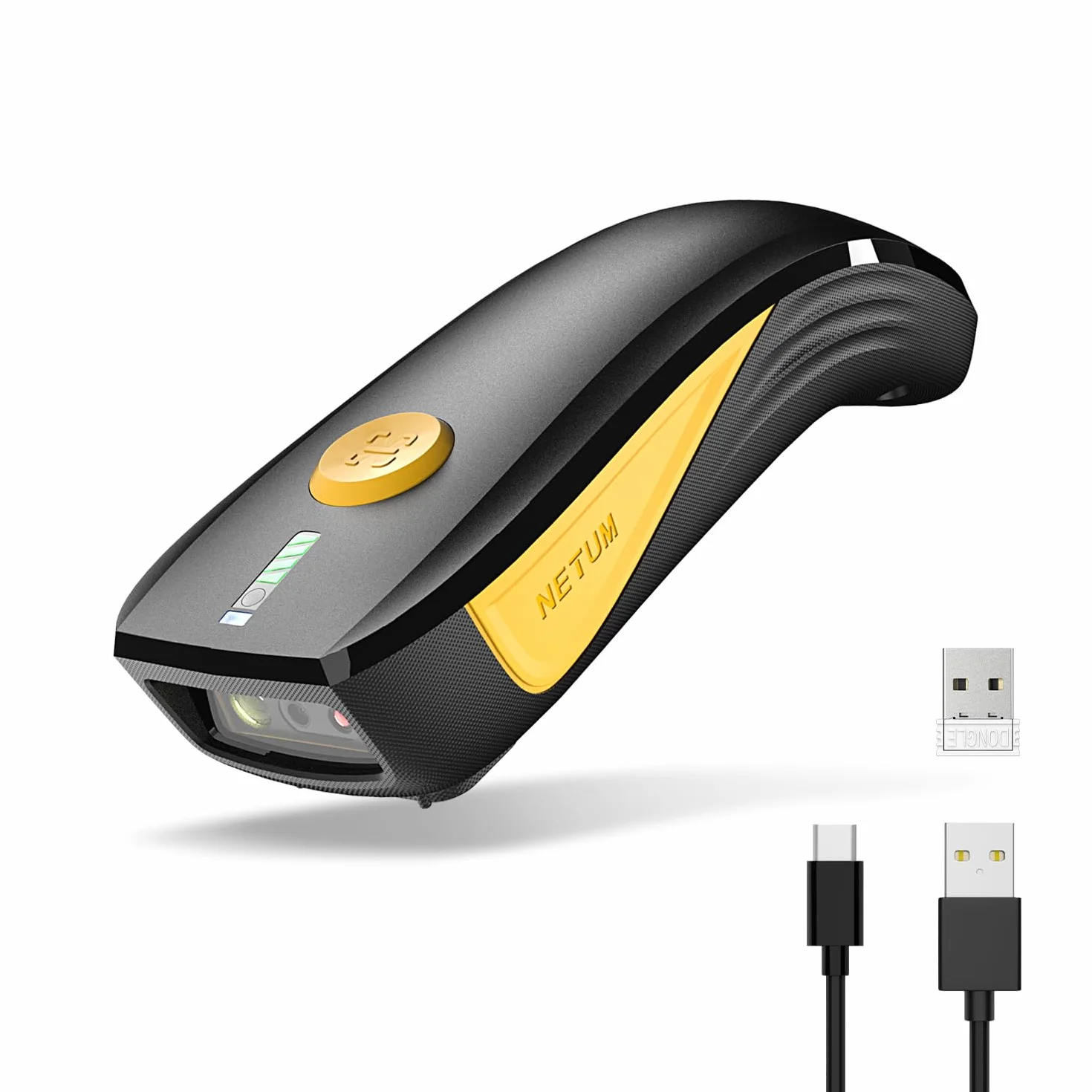 NETUM CS7501 Bluetooth QR Scanner 1D 2D Portable sans Fil Lecteur de Codes-Barres pour Gestion des Stocks
