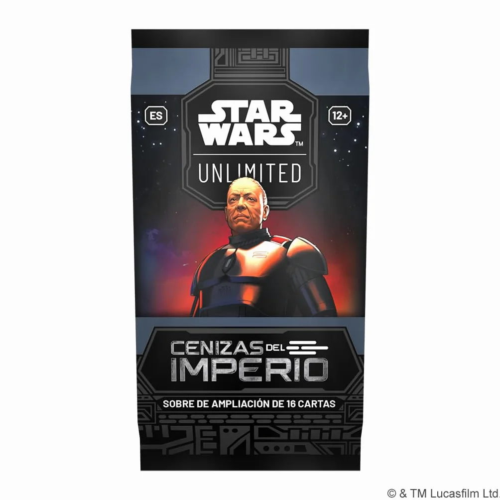 Asmodee FFG Star Wars Unlimited Jeu de Cartes à Collectionner Cendres de l'empire, 24 enveloppes de 16 Cartes, TCG à partir de 12 Ans, pour 2 Joueurs, Espagnol