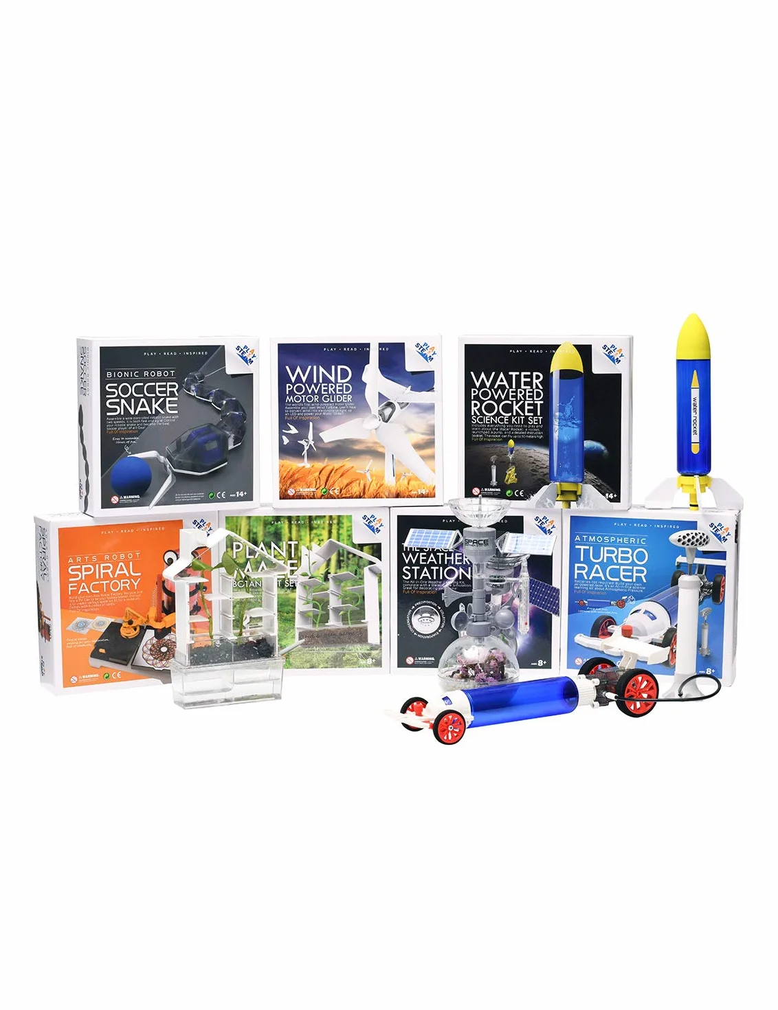 PLAYSTEM Fusée à Eau Extérieur Kit Scientifique Jouet pour Garçons Filles Cadeaux Enfant