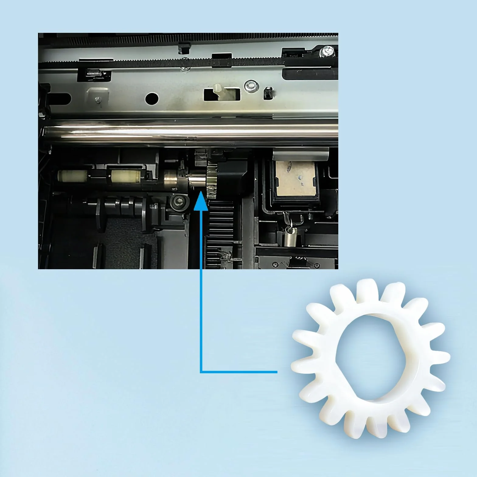 HP 9010 Engrenage d'alimentation de Papier Compatible OfficeJet Pro 8010 8018 8020 9012 9014 9015 9016 9018 9019 9020 9022 9023