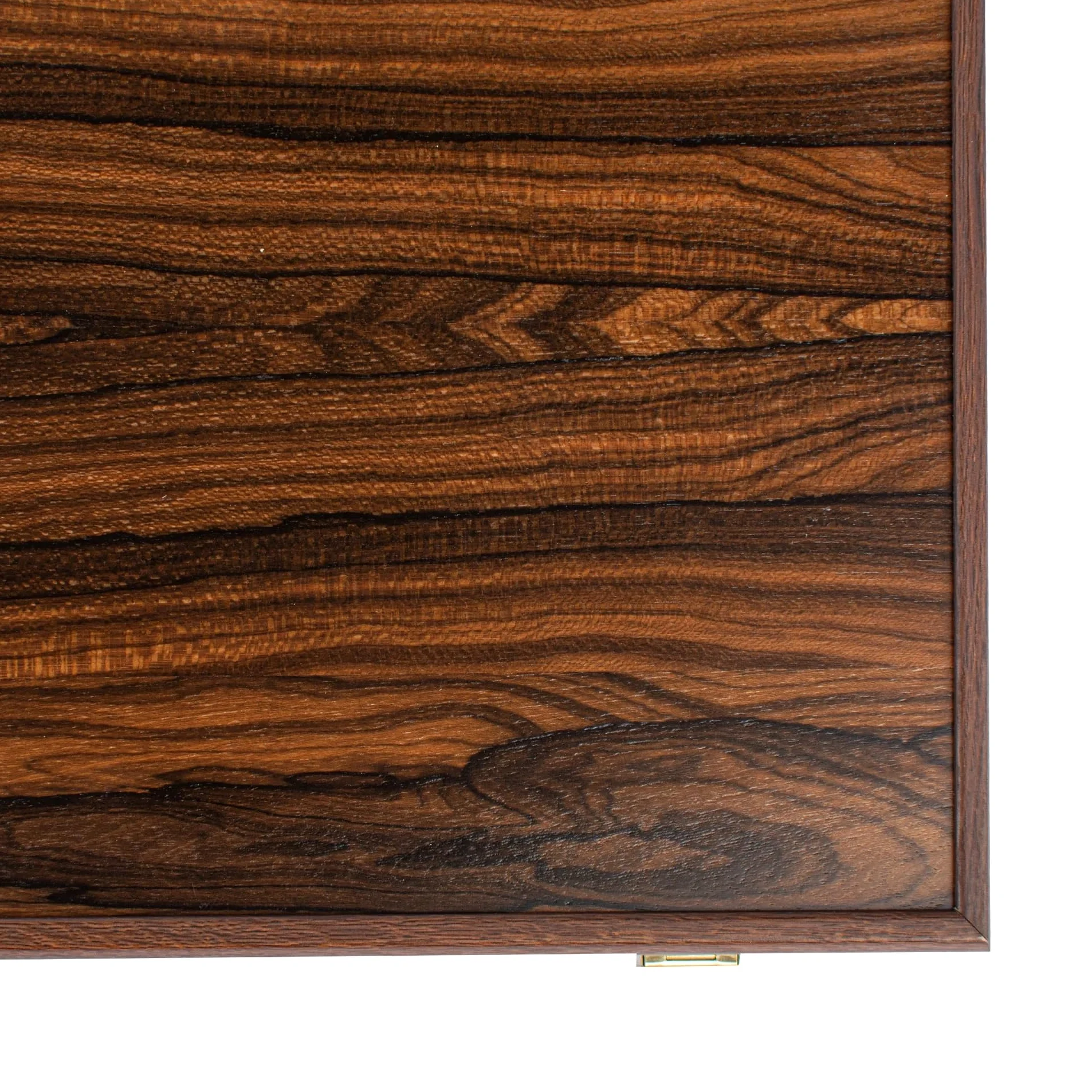 Manopoulos Ensemble de jeu de backgammon en ziricote de luxe fabriqué à la main en Grèce par des experts, 48 x 26 cm, fermé, adultes 14 +