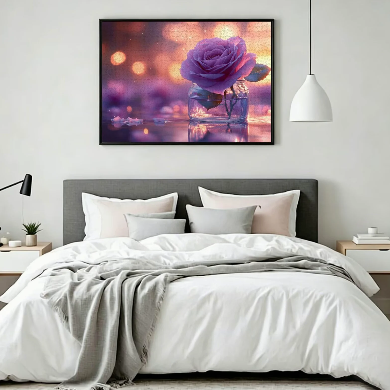 Puzzle 4000 Pieces Rose Puzzle 3D, Adultes Classique Puzzles, n-540 | Vase à fleurs Puzzles Défiants Jeu éducatif Comme Cadeau et Décoration Murale, Activité Familiale, Détente et Divertissement