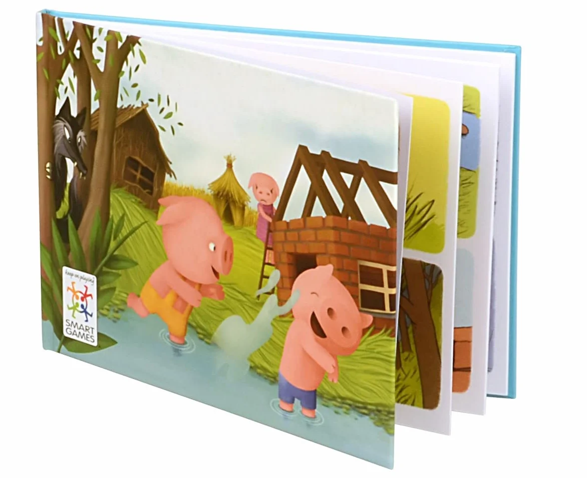 SmartGames Les Trois Petits Cochons Jeu de Réflexion 48 Défis 1 Joueur 3-6 Ans