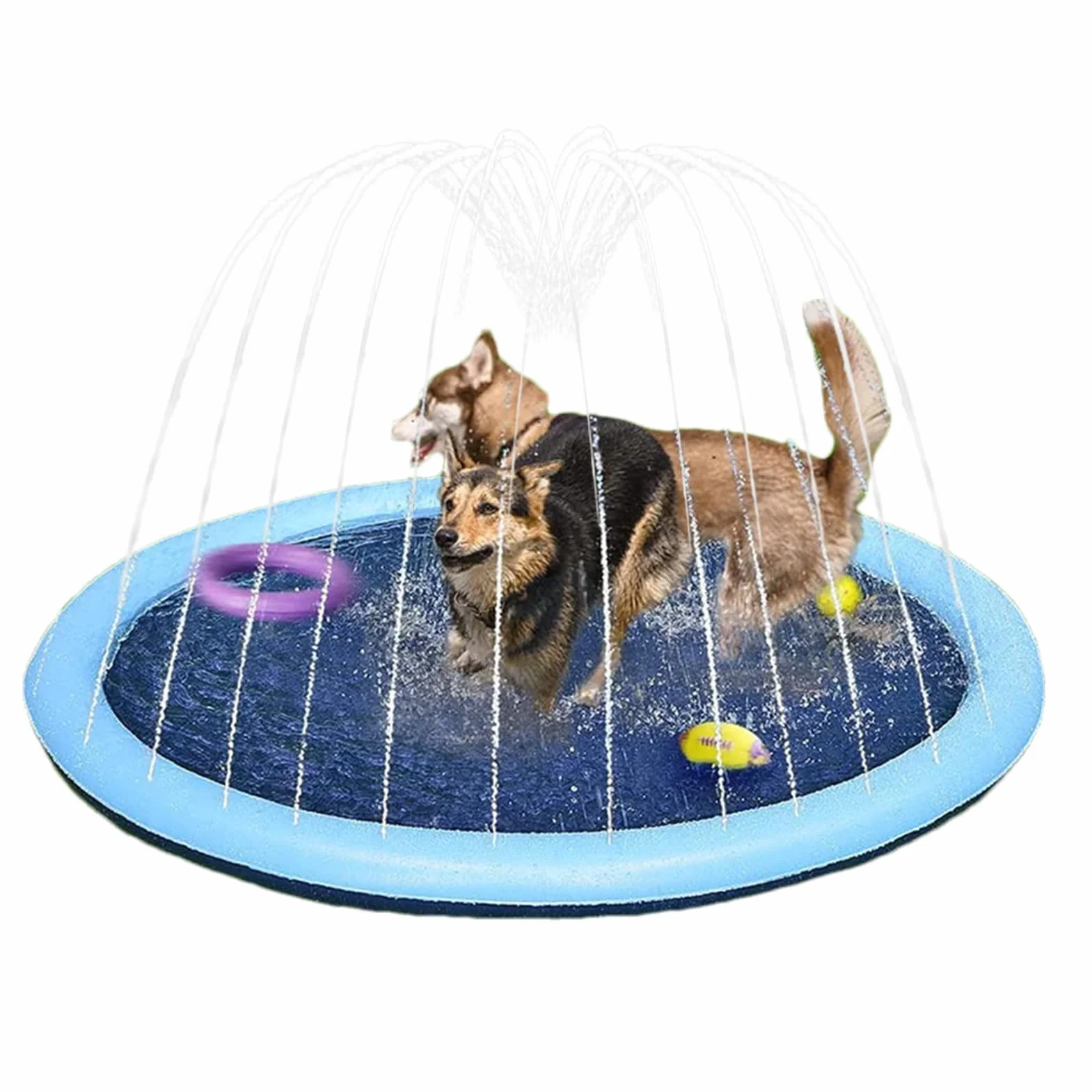 Tapis de Jeu Splash Pad Extérieur Non Glissant - Jouet de Piscine pour Garçons Filles