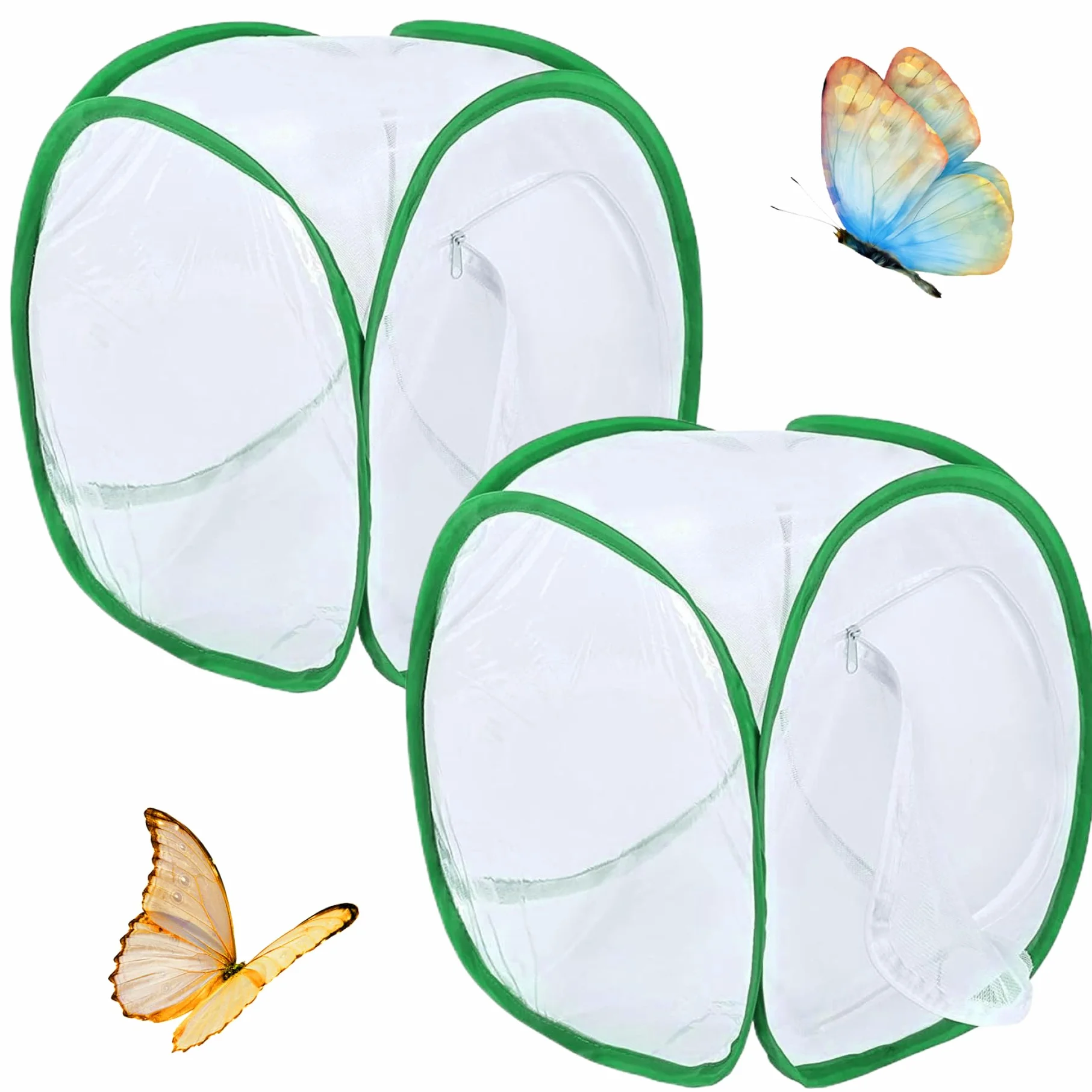Cage Papillon 12x12x12'' Pop-up Tente Filet pour Élevage Enfants