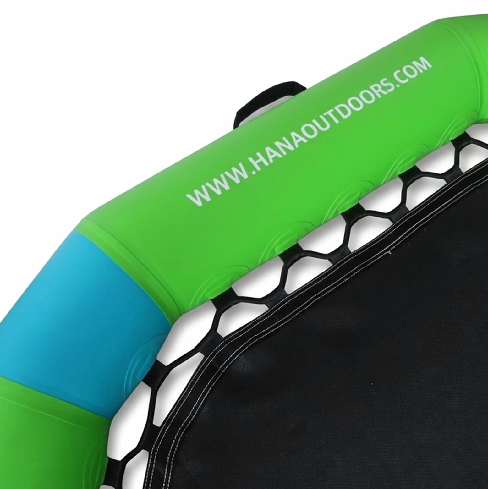 HANA Party Pool Hamac Gonflable Flottant – Aire de Jeu Aquatique pour 6 Personnes – Île Flottante Stable et Légère – avec Sac et Pompe – Idéal Plage, Bateau, Piscine et Lac – Diamètre 250cm