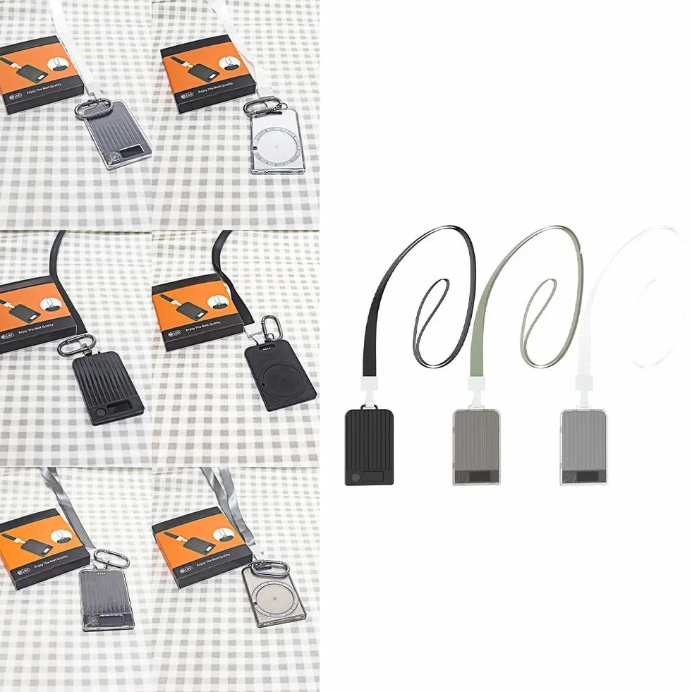 Étui de protection pour ordinateur portable Plaud Note/Plaud Note Pro AI, support magnétique, cordon de serrage, gris