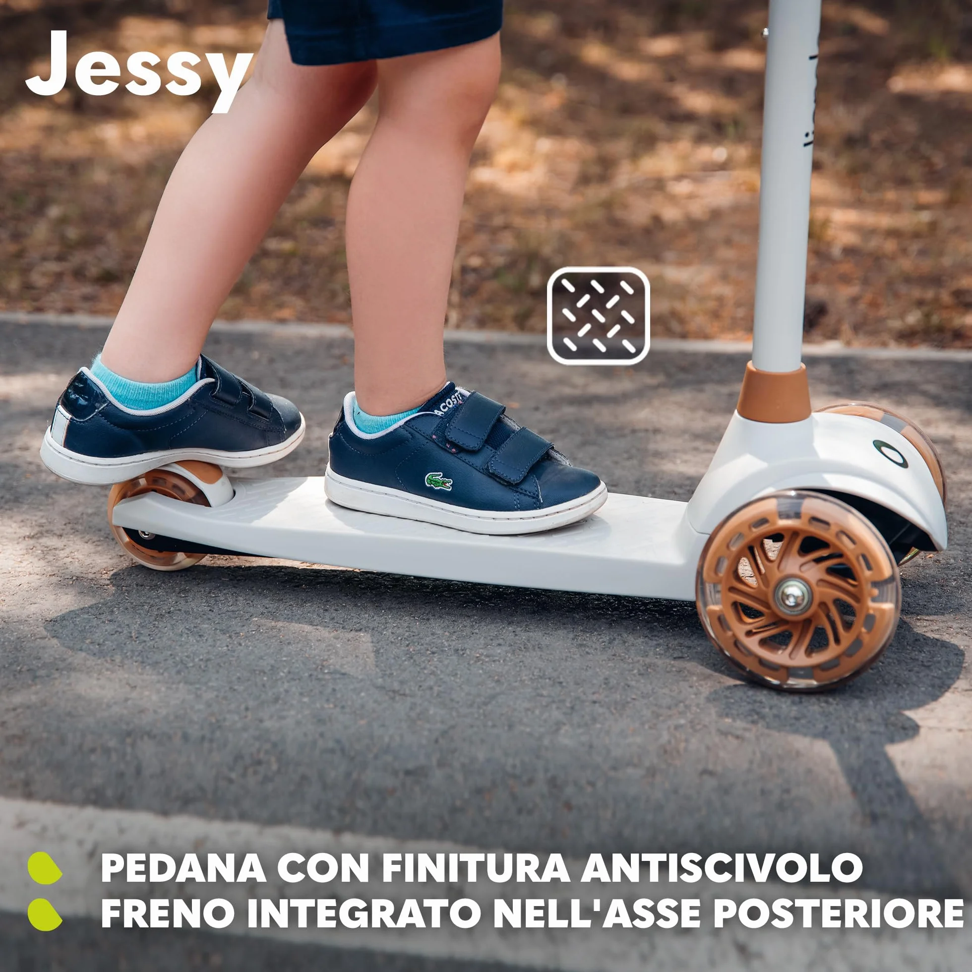 LIONELO Jessy Trottinette d'équilibre 3 Roues Enfants 3-50 kg avec Roues LED, Réglable en Hauteur, Rose