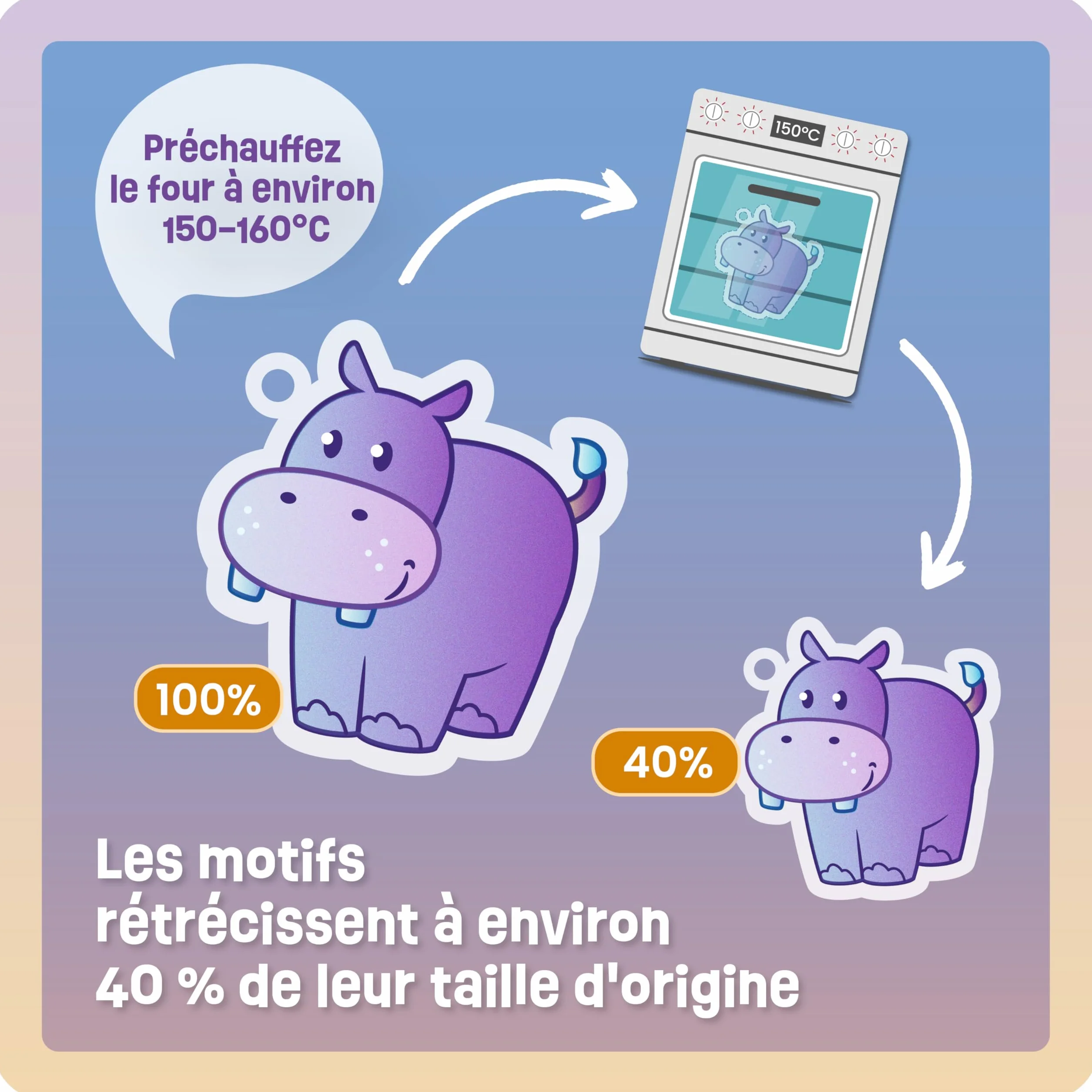 Lot de 10 films plastique fou magique A4 mat transparent - Papier rétractable avec porte-clés
