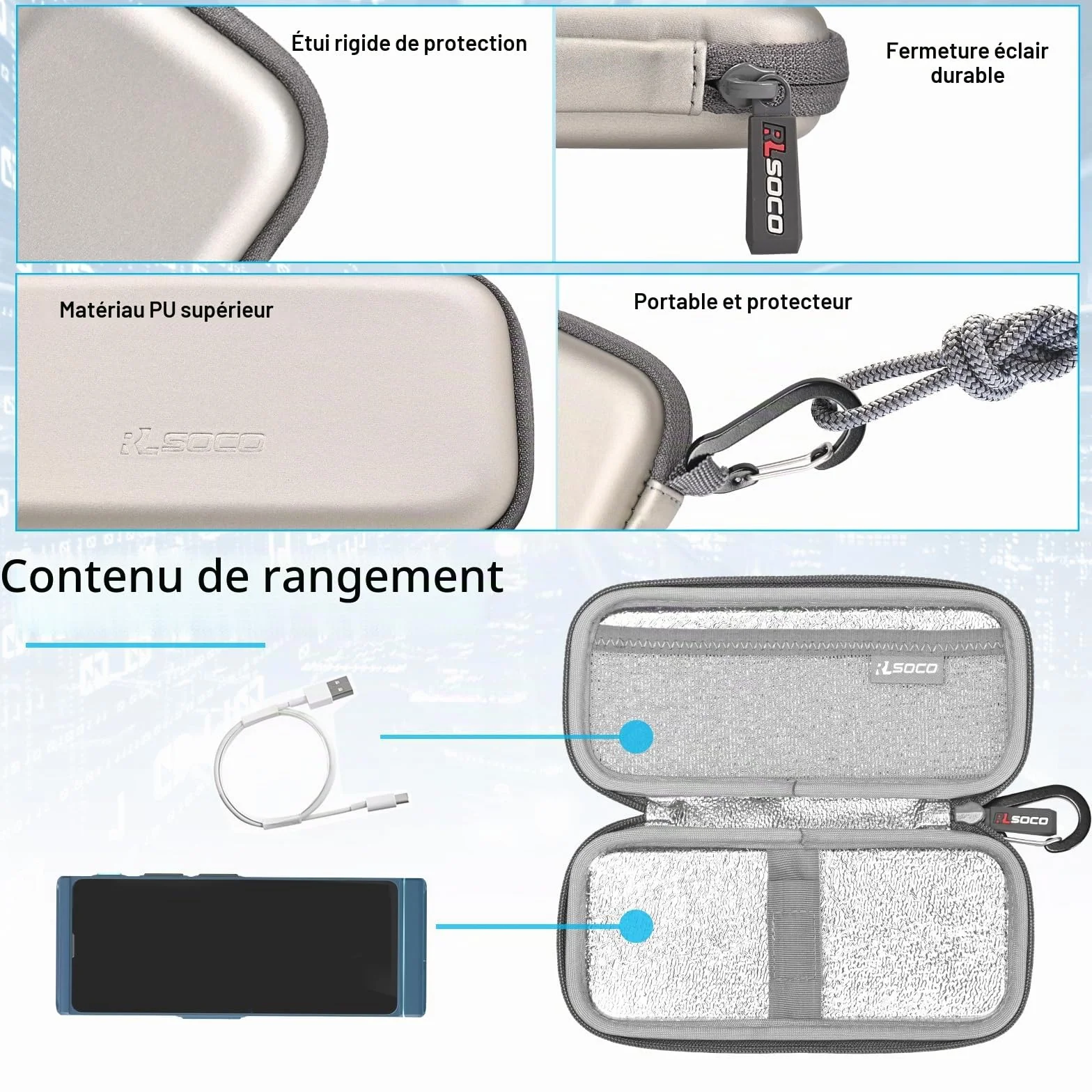 RLSOCO Étui Compatible Vasco Traducteur Vocal V4