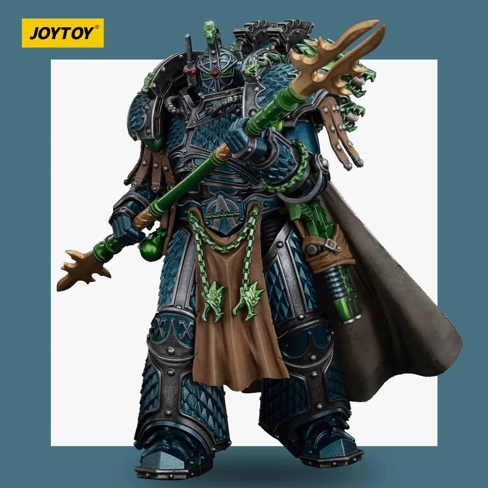 JOYTOY Warhammer 40k Alpha Legion Alpharius Primarch of the XXth Legion Figurine d'action 1/18, combinant valeur de collection et plaisir de jouer