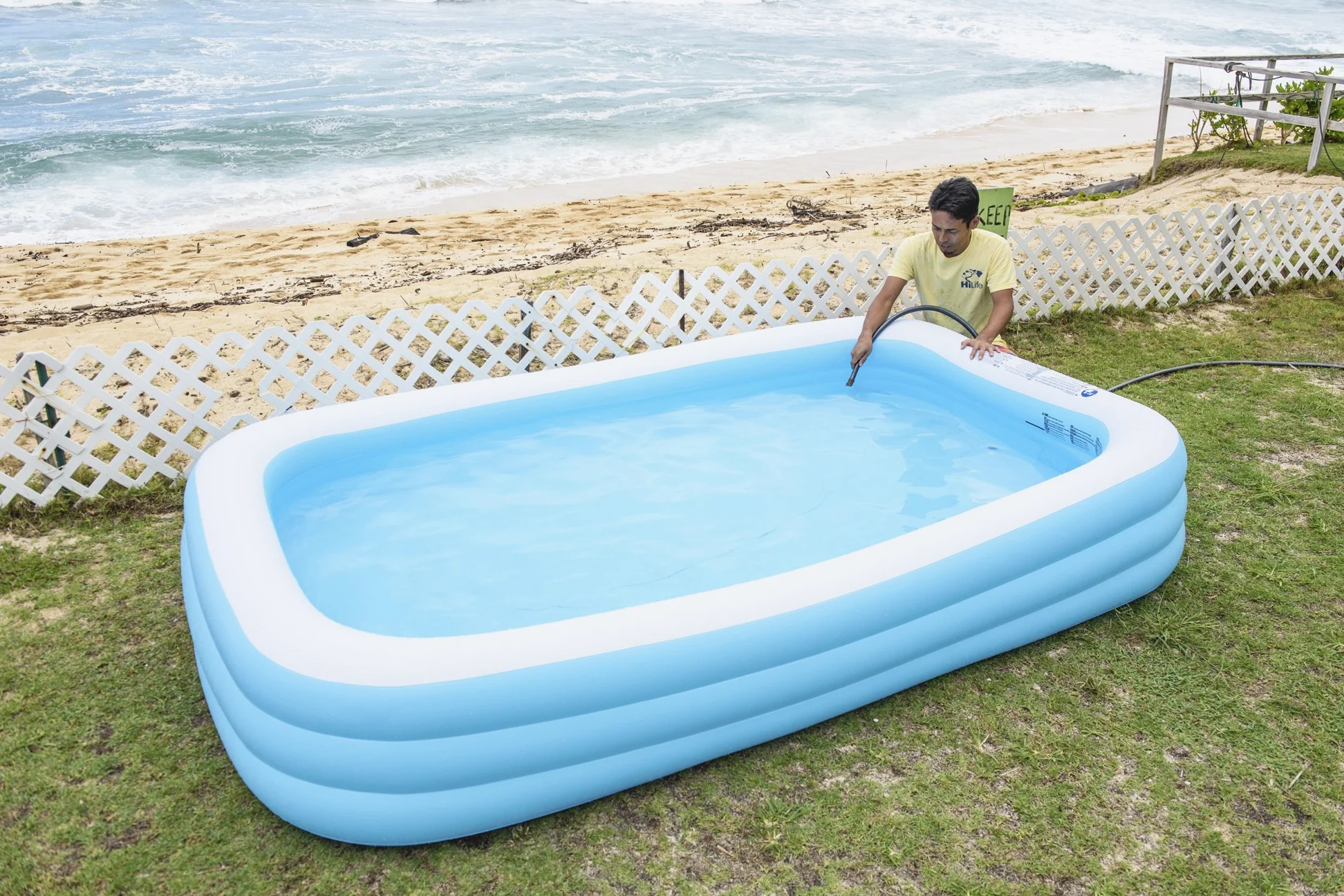 Jilong jl010184npf – P79 ãnorme Piscine, Piscine rectangulaire Familles, 305 x 183 x 56 cm
