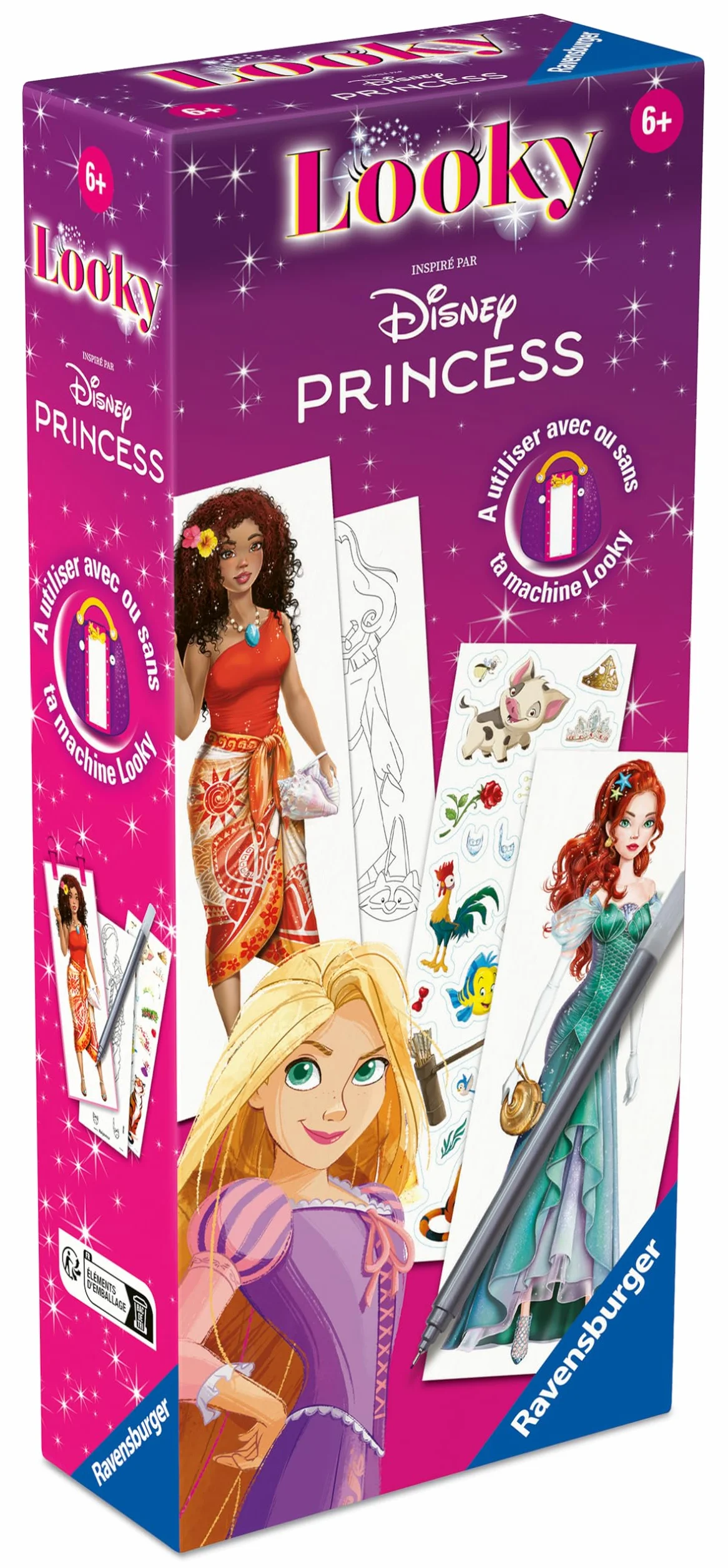 Ravensburger Looky Disney Princesses Machine Looky Dessin de Mode Stylisme Dès 6 Ans 25961