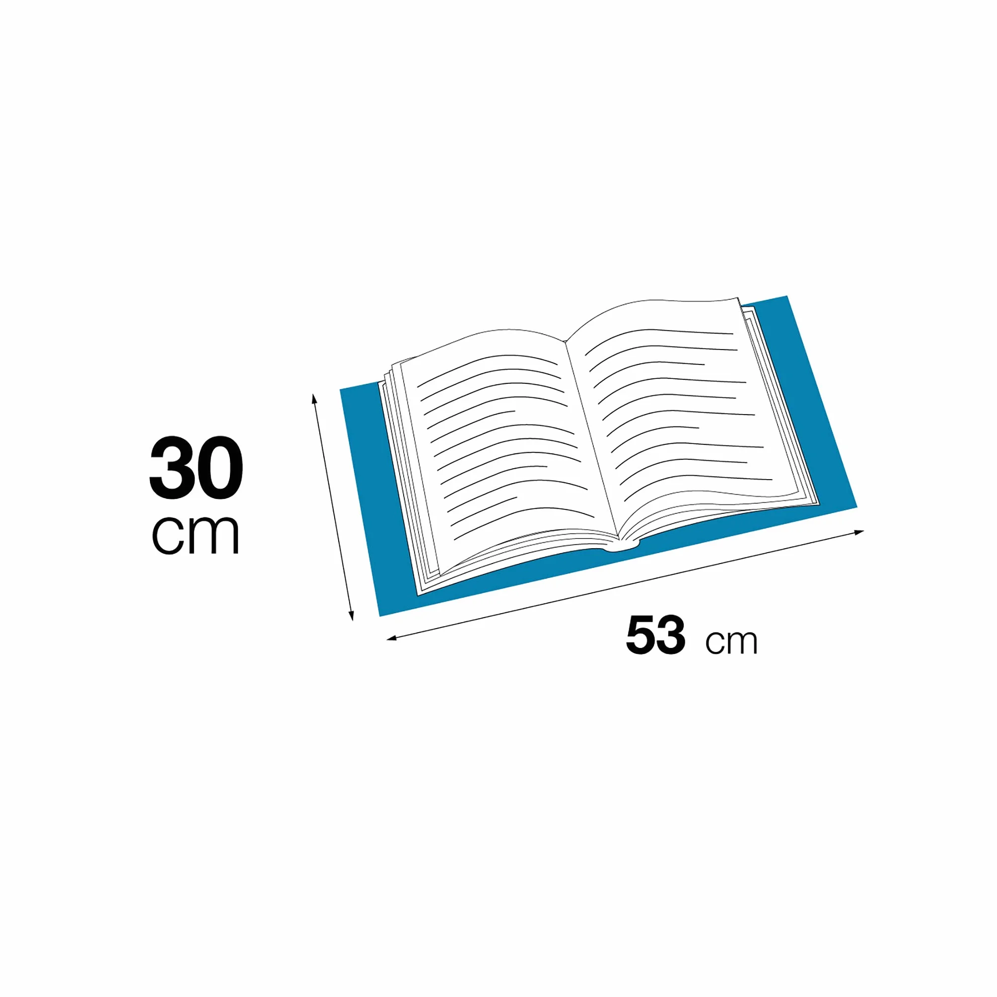 APLI Couvre-livres avec rabat ajustable 30 x 53 cm 75 µ polypropylène transparent Pack de 10