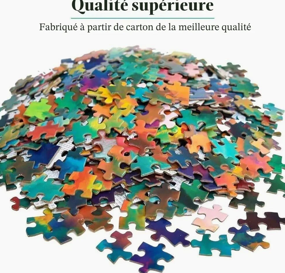LORDOS Puzzle Adulte 2000 Pièces - Seigneur des Anneaux - Challenge Puzzle - Bois naturel + Carton - 100x70cm - 2000 pièces - Unisex - 14 Ans et Plus