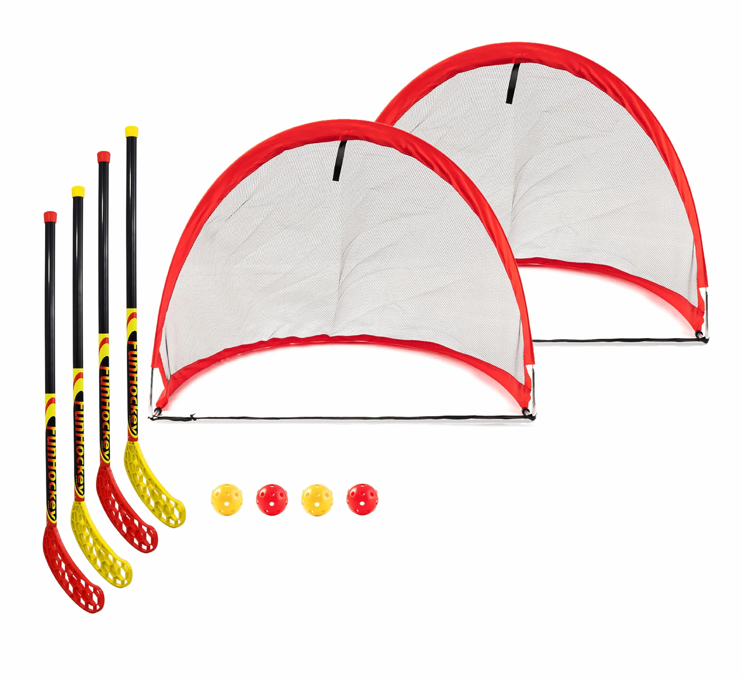 Bandito Fun Hockey Kit complet avec 2 raquettes et Pop Up Kit Maxi de porte