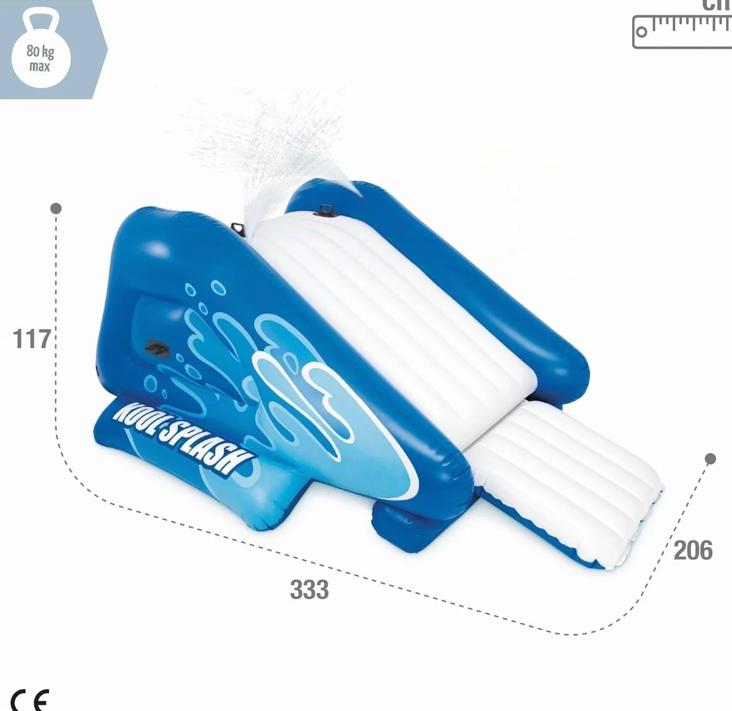 Intex Kool Splash Inflatable Swimming Pool Water Slide 58851ep