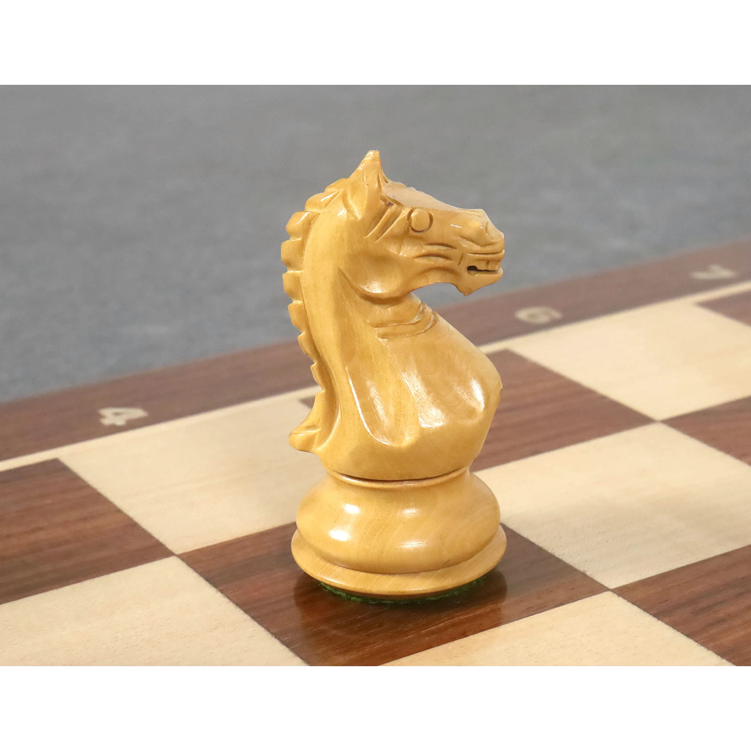 Royal Chess Mall Gambit Staunton Jeu d'échecs 9,53 cm – Palissandre doré lesté
