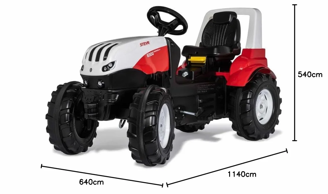 Rolly Toys RollyFarmtrac Steyr 6300 Terrus CVT Tracteur à pédales 3 Ans+