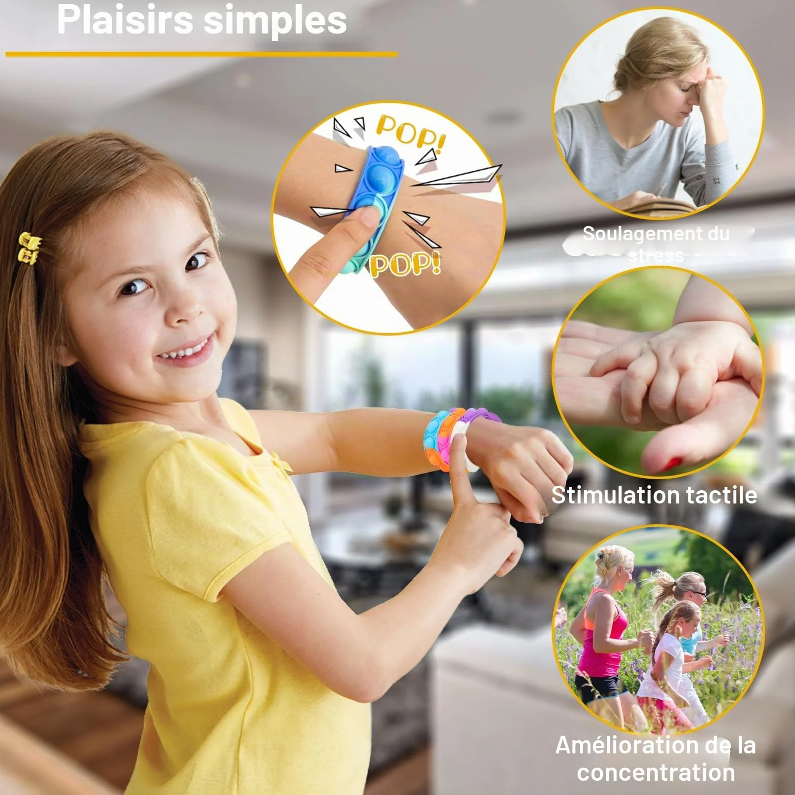 Bracelet Enfants Réglable en Silicone Doux, 30 Pièces, 15 Couleurs, Cadeau Anniversaire