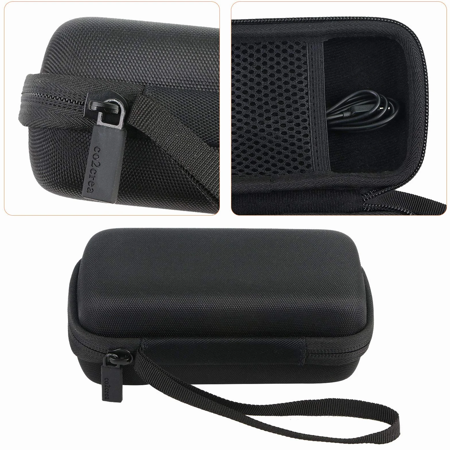 co2CREA Dur Étui de Voyage Rigide Housse Cas pour Tascam DR-10L / DR-10L Pro Noir dictaphone