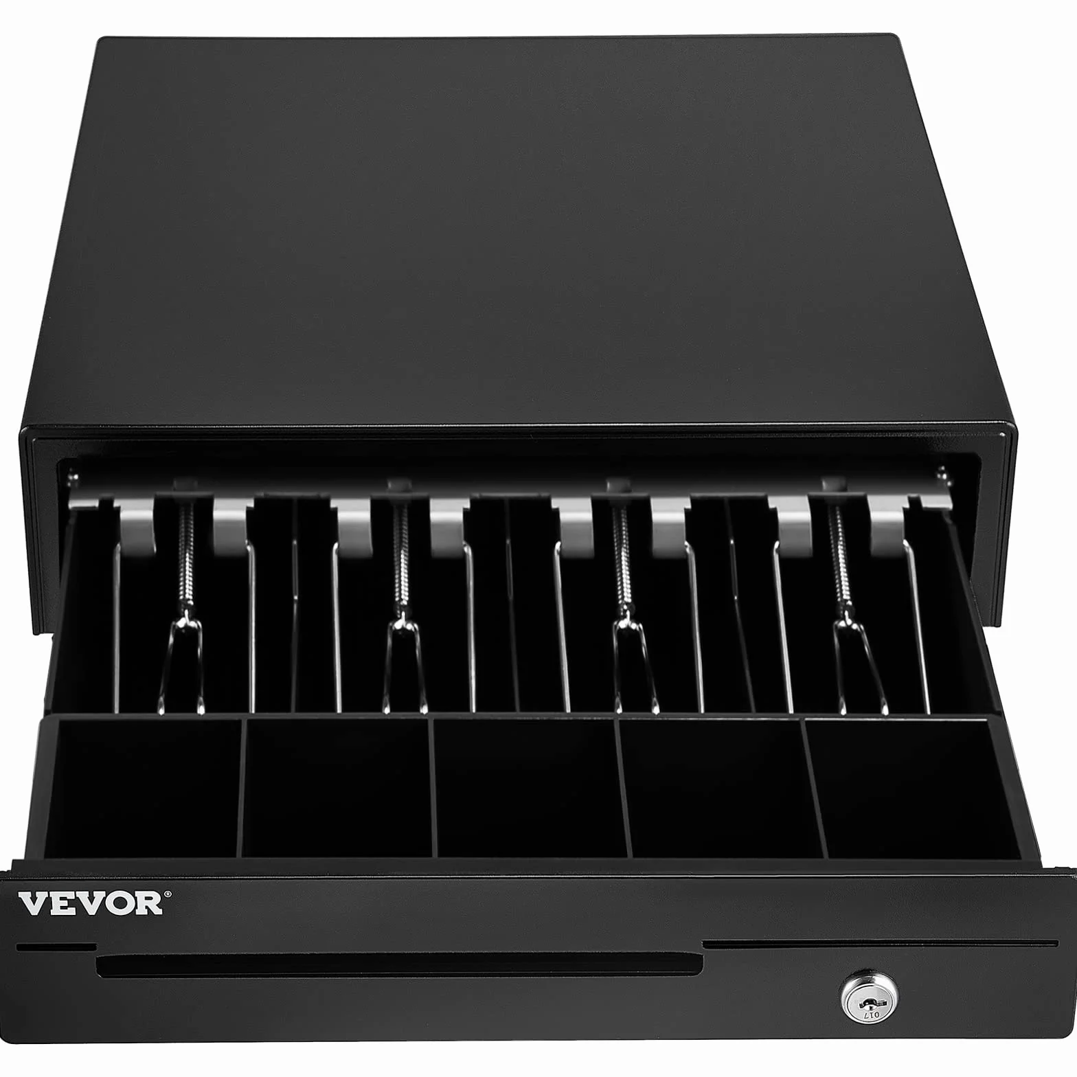 VEVOR Tiroir-Caisse Enregistreuse 33,6 cm Manuel Automatique 4 Billets 5 Pièces RJ11 RJ12 POS