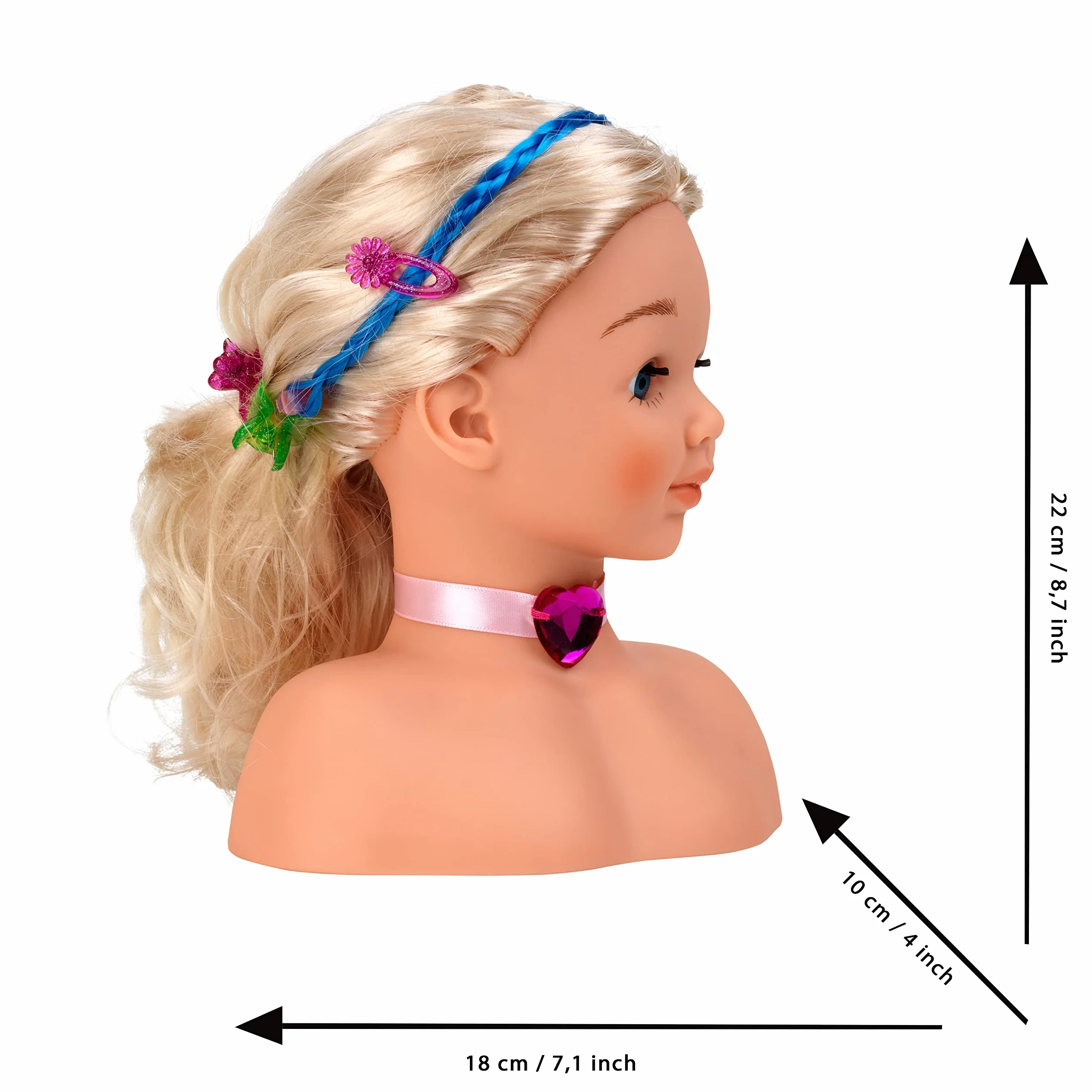 Theo Klein 5236 Princess Coralie Tête Coiffer et Maquiller Little Sophia Jouet Coiffure Maquillage Enfants 3+ ans