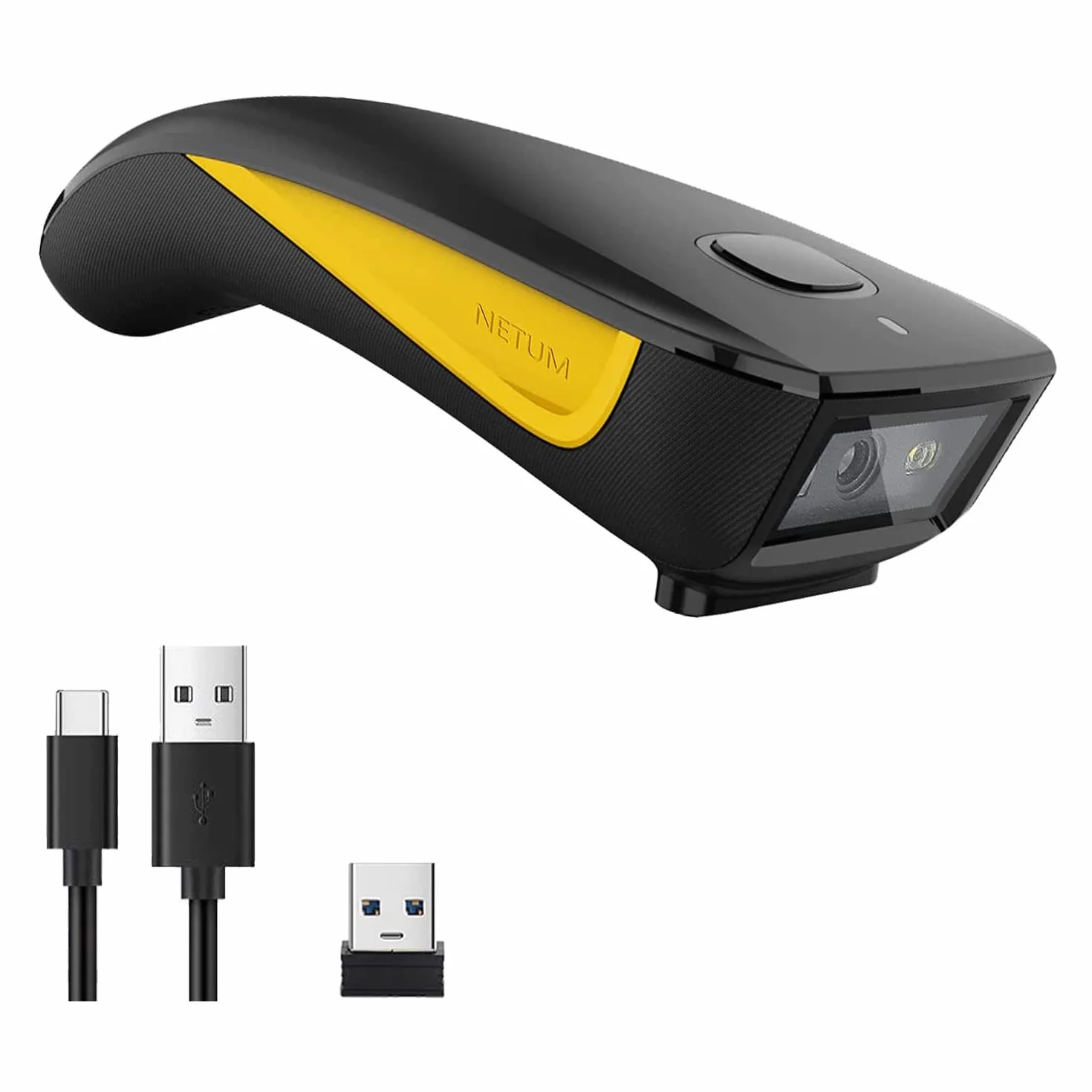 NETUM C750 Bluetooth 2D Barcode Scanner sans Fil QR pour Tablette iPhone iPad Android iOS PC POS