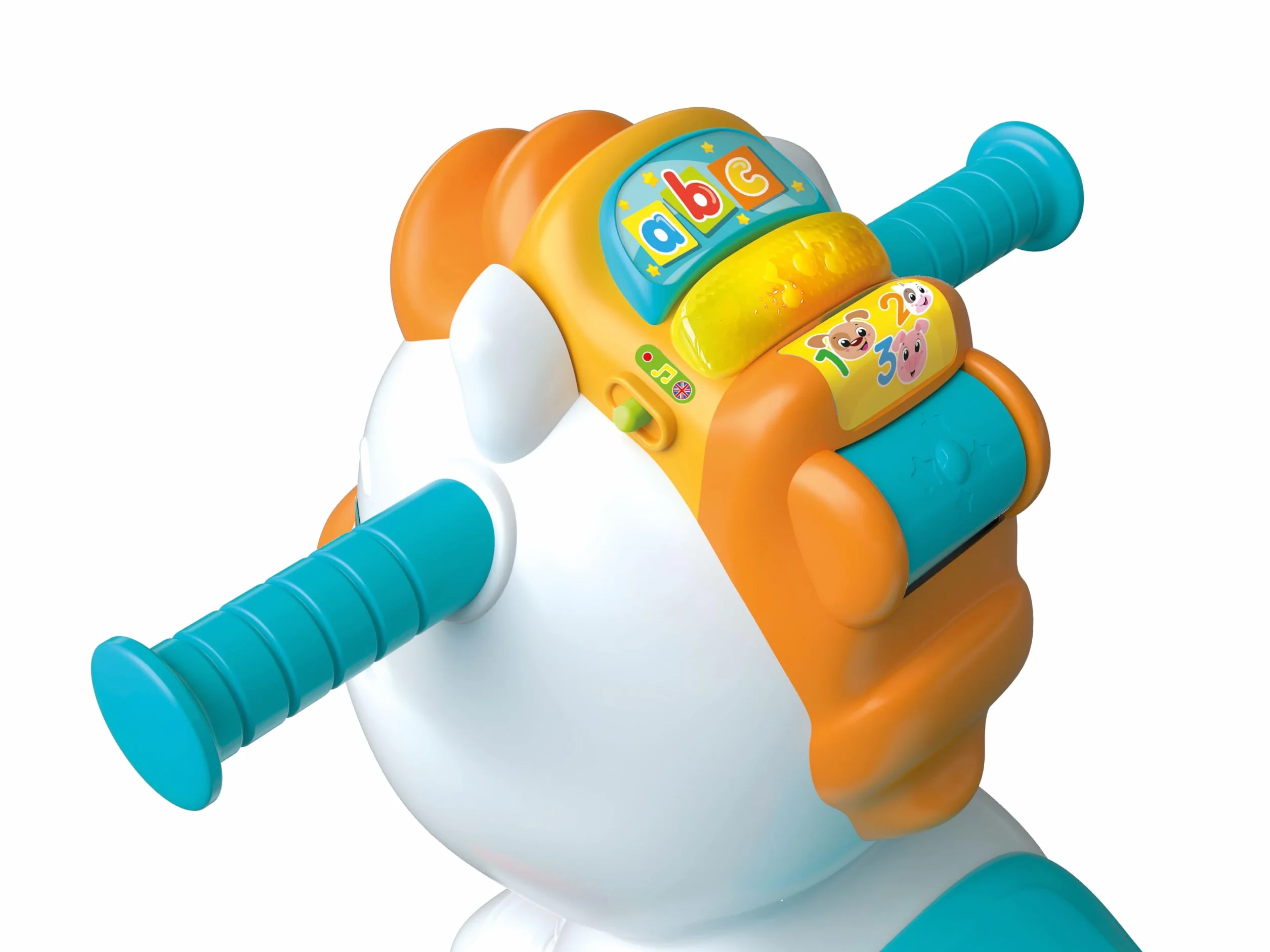 Clementoni 61556 Tito Cheval à Bascule avec Musique Chiffres Lettres pour Bébés 12 Mois
