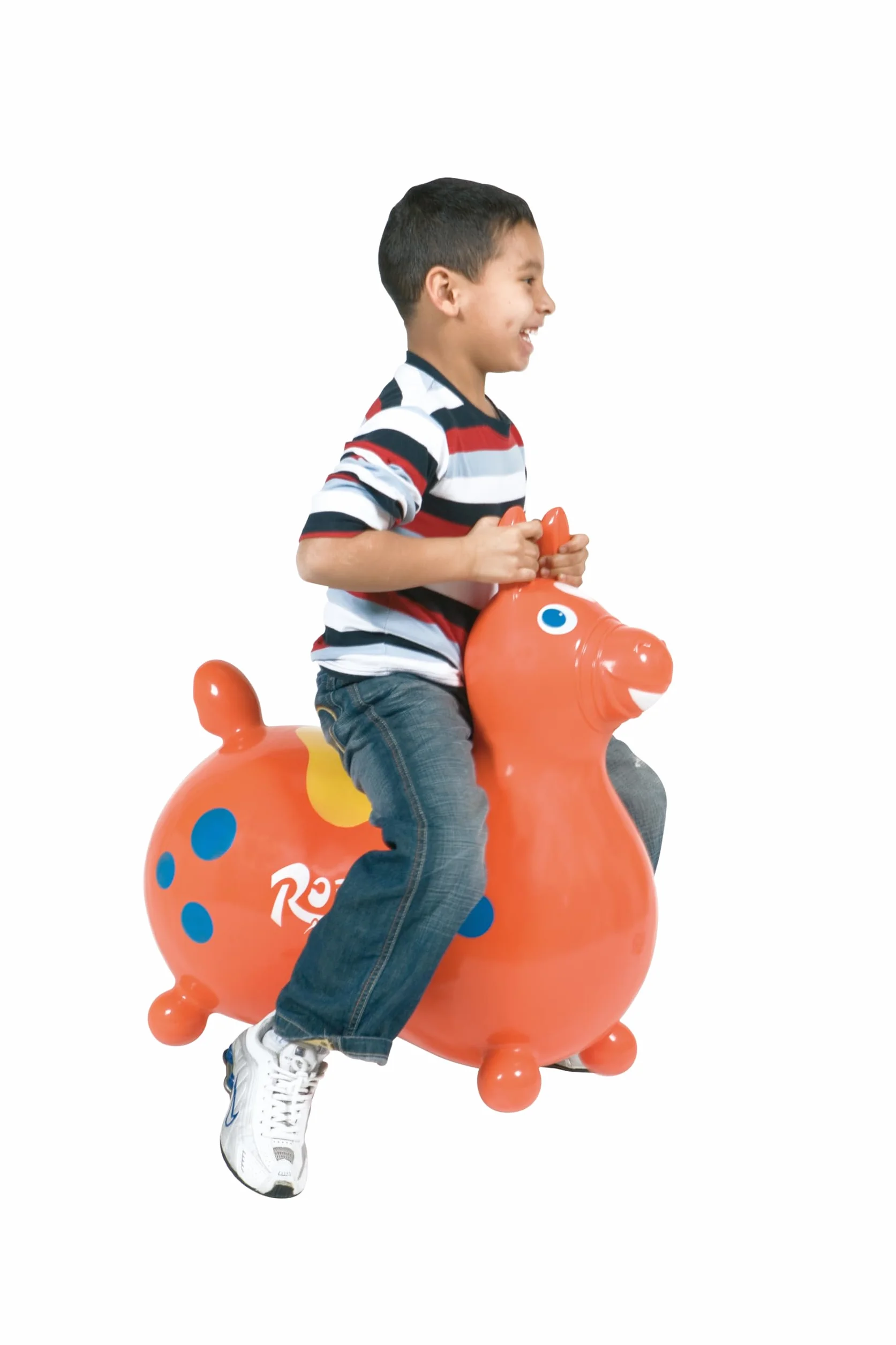 Gymnic Rody Max Cheval à Bascule Gonflable pour Enfants 5+ Ans, Jouet à Chevaucher