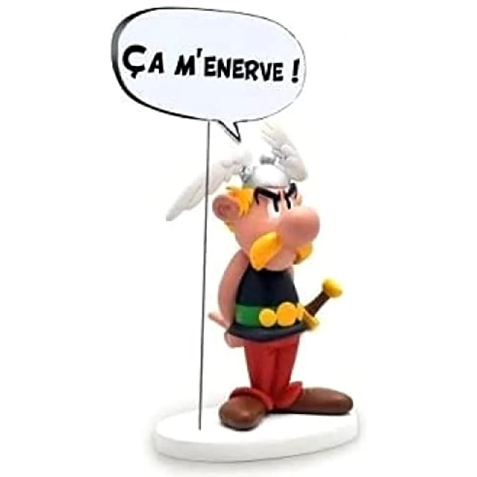 Plastoy Astérix Figurine Astérix collection Bulles "Ça m’énerve !" - Résine - 15 cm