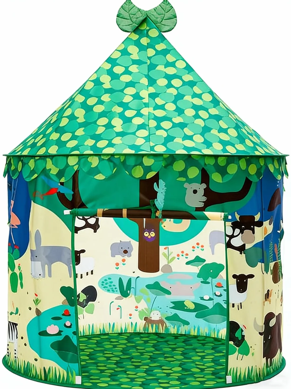 Tente de Jeu Tipi pour Enfants, Tente Pop-up Intérieur Extérieur, Maison de Jeu Yourte