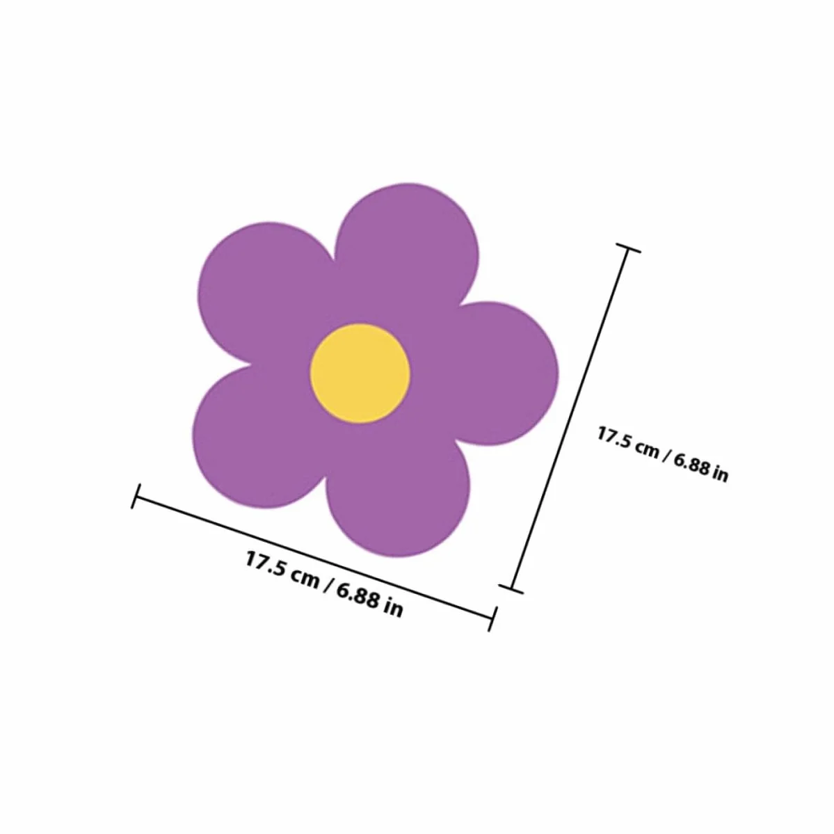 Hemobllo Autocollants Muraux Décoratifs Fleurs PVC 9 Feuilles 7 Stickers