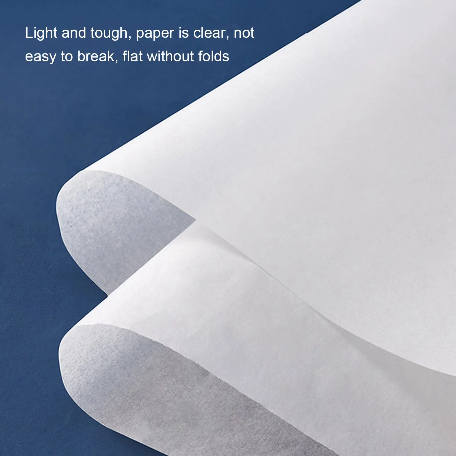 Papier Calque Translucide Haute Transparence 78% pour Dessin, Couture, Croquis, Artisanat