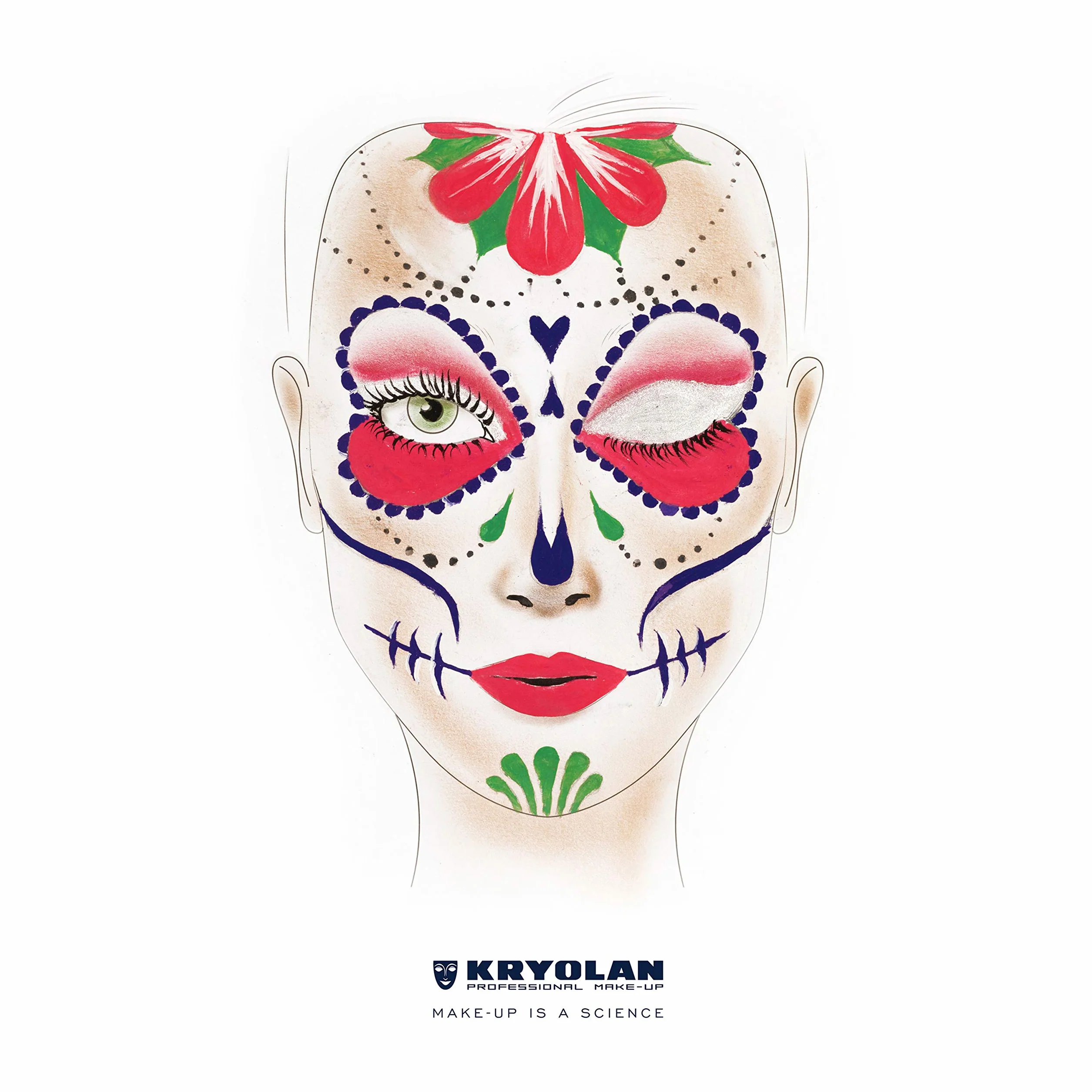 Kryolan Pintura Water Color Maquillage 25 ml Noir Lavable Végétalien Sans parfum