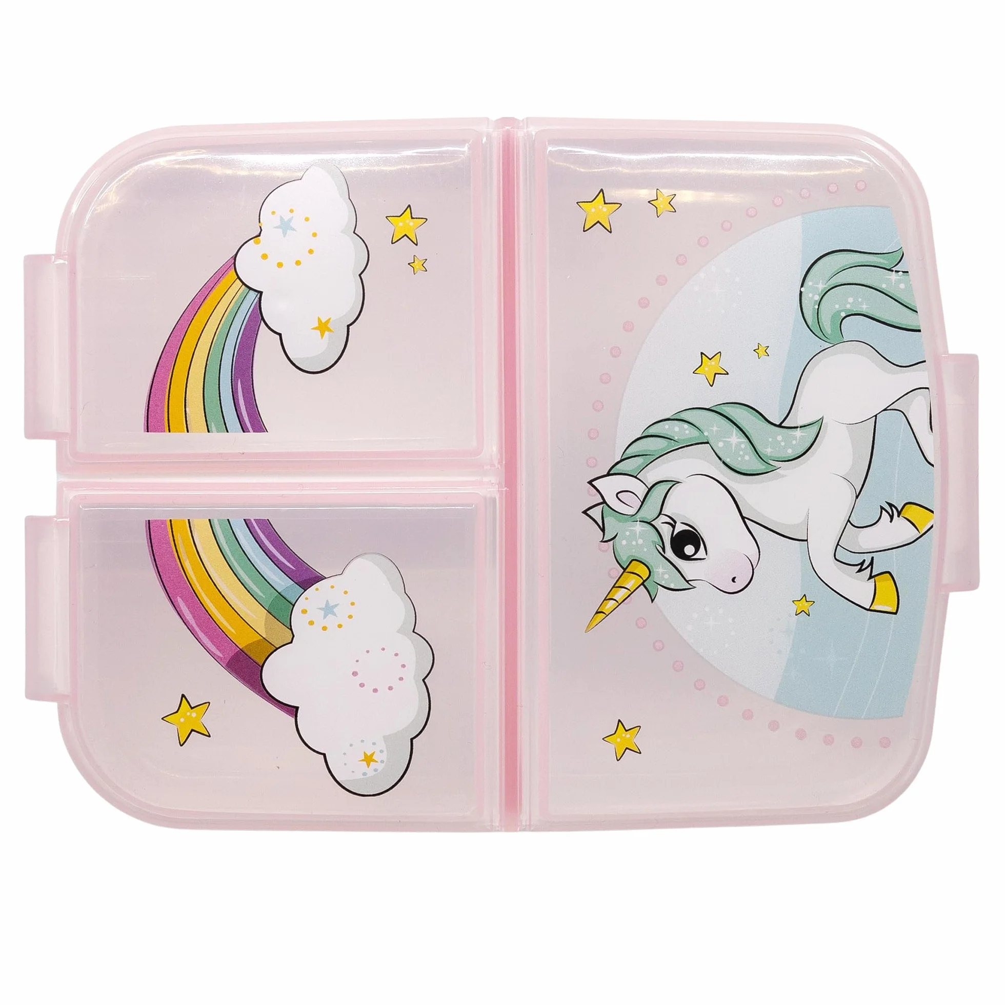 Boîte à Sandwich Unicorn Enfant 3 Compartiments 2156ml - Lunch Box Scolaire Sans BPA