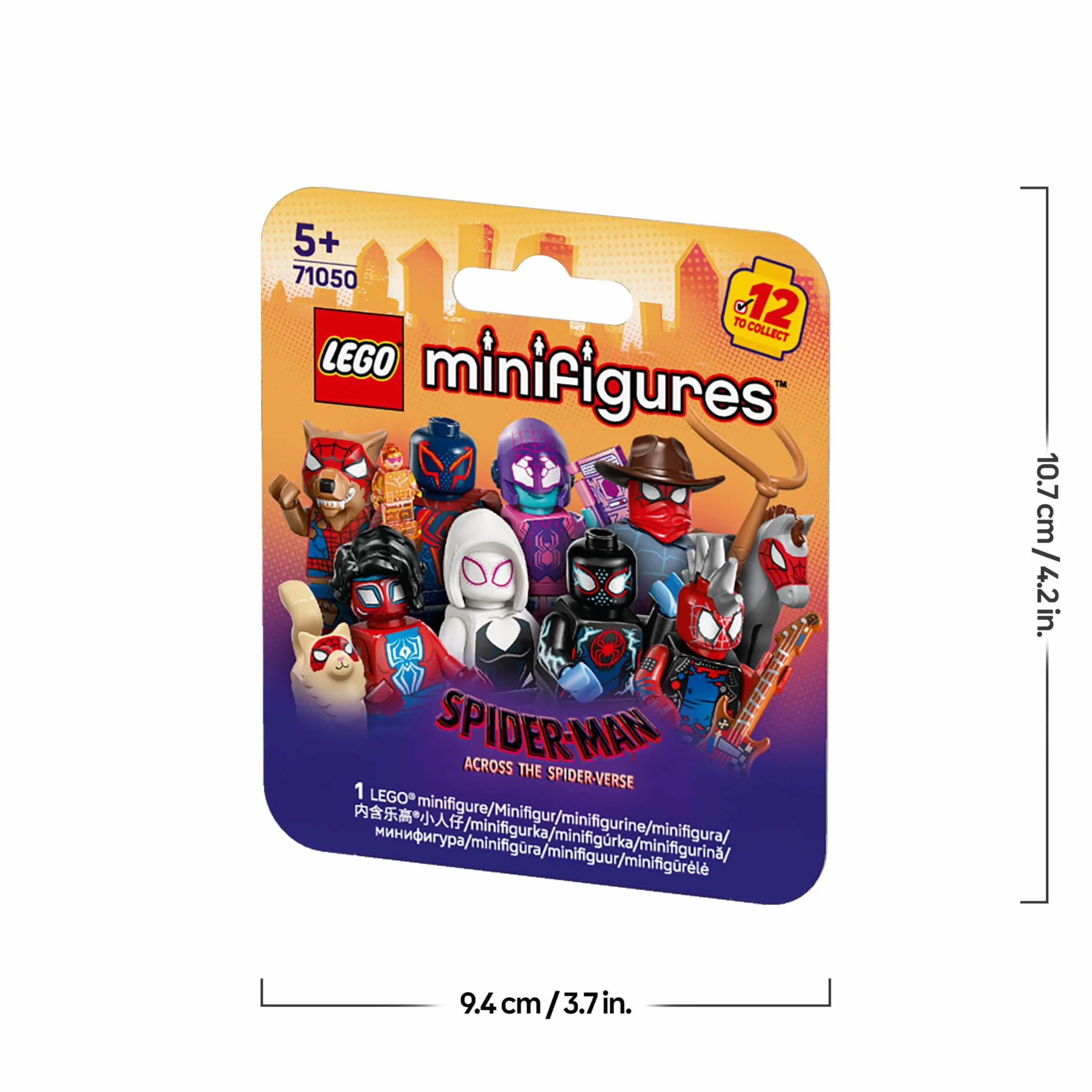 LEGO Minifigures Spider-Man: Across The Spider-Verse 71050 Boîte Mystère – 1 des 12 Jouets de Collection pour Enfant dès 5 Ans
