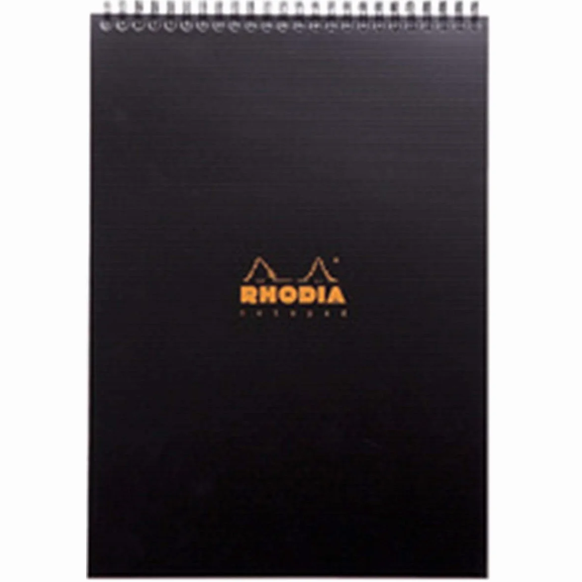 Rhodia Bloc-Notes A4 21 x 29,7 cm 80 Feuilles Petits Carreaux Papier Clairefontaine 90 g/m² Couverture Polypro Recyclée Noir