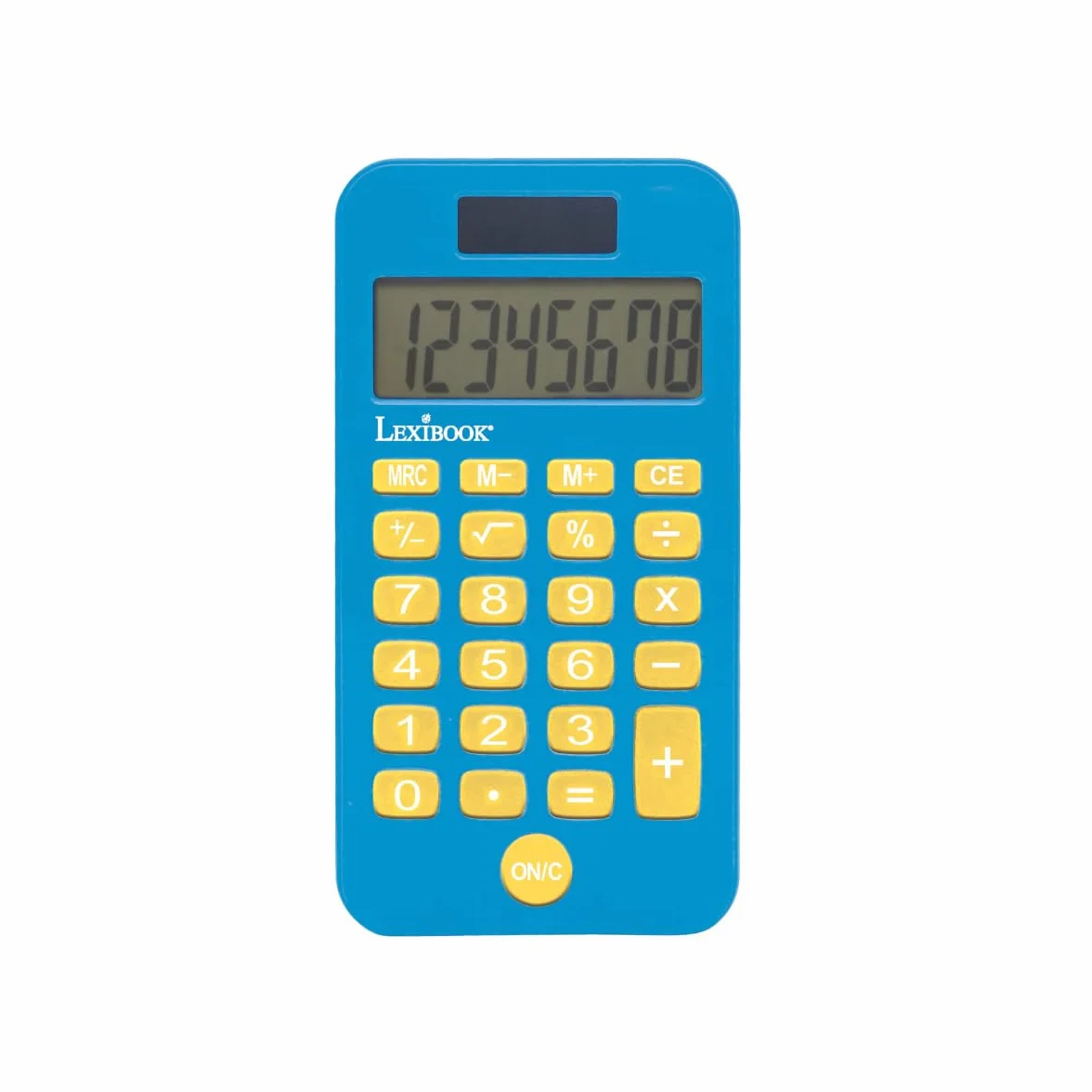 Lexibook Disney Stitch Calculatrice de Poche avec Couvercle de Protection, Fonctions Classiques et évoluées, à Piles et Solaire, Bleu, C45D