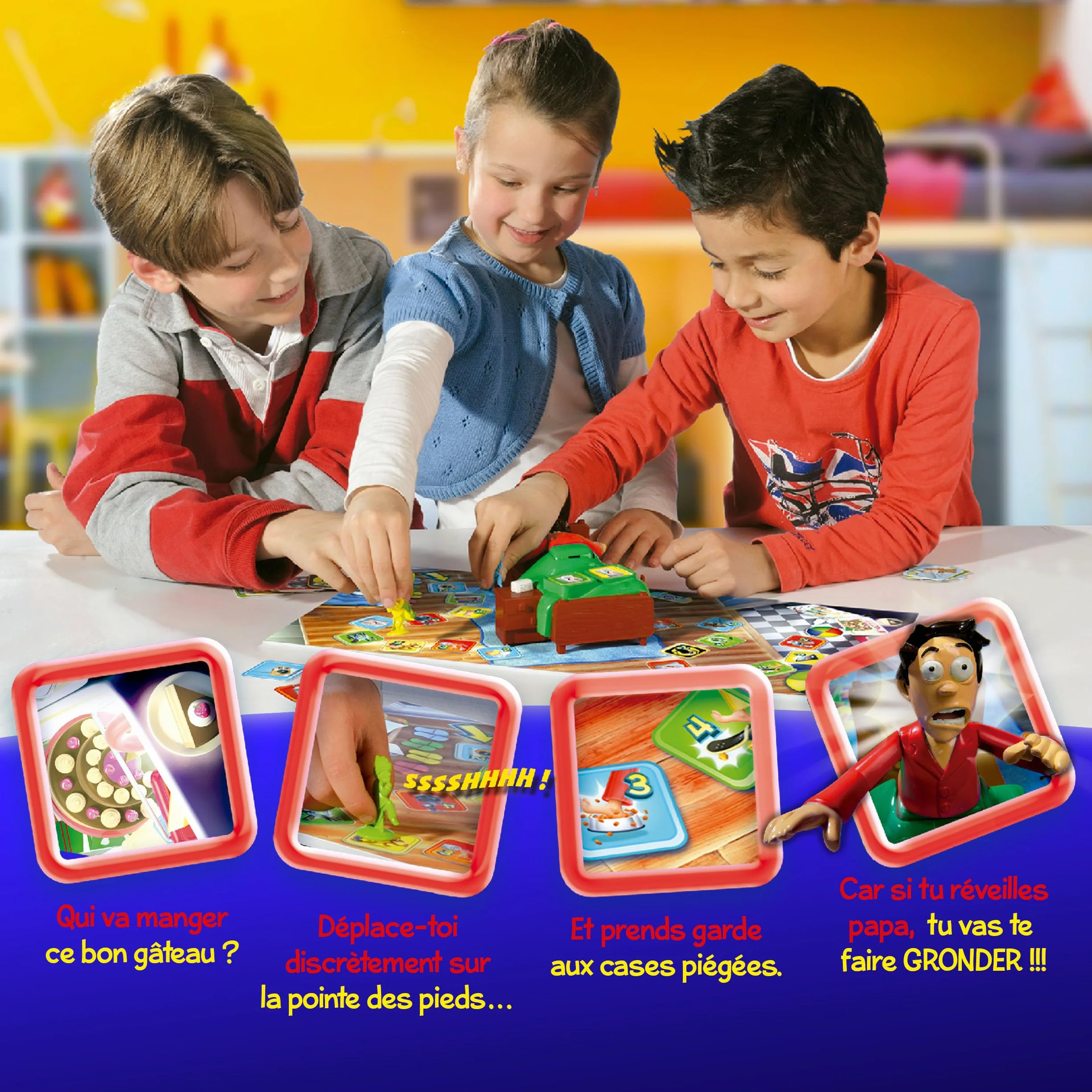Goliath Réveille Pas Papa - Jeu de Société pour Enfants dès 5 Ans - 2 à 4 Joueurs