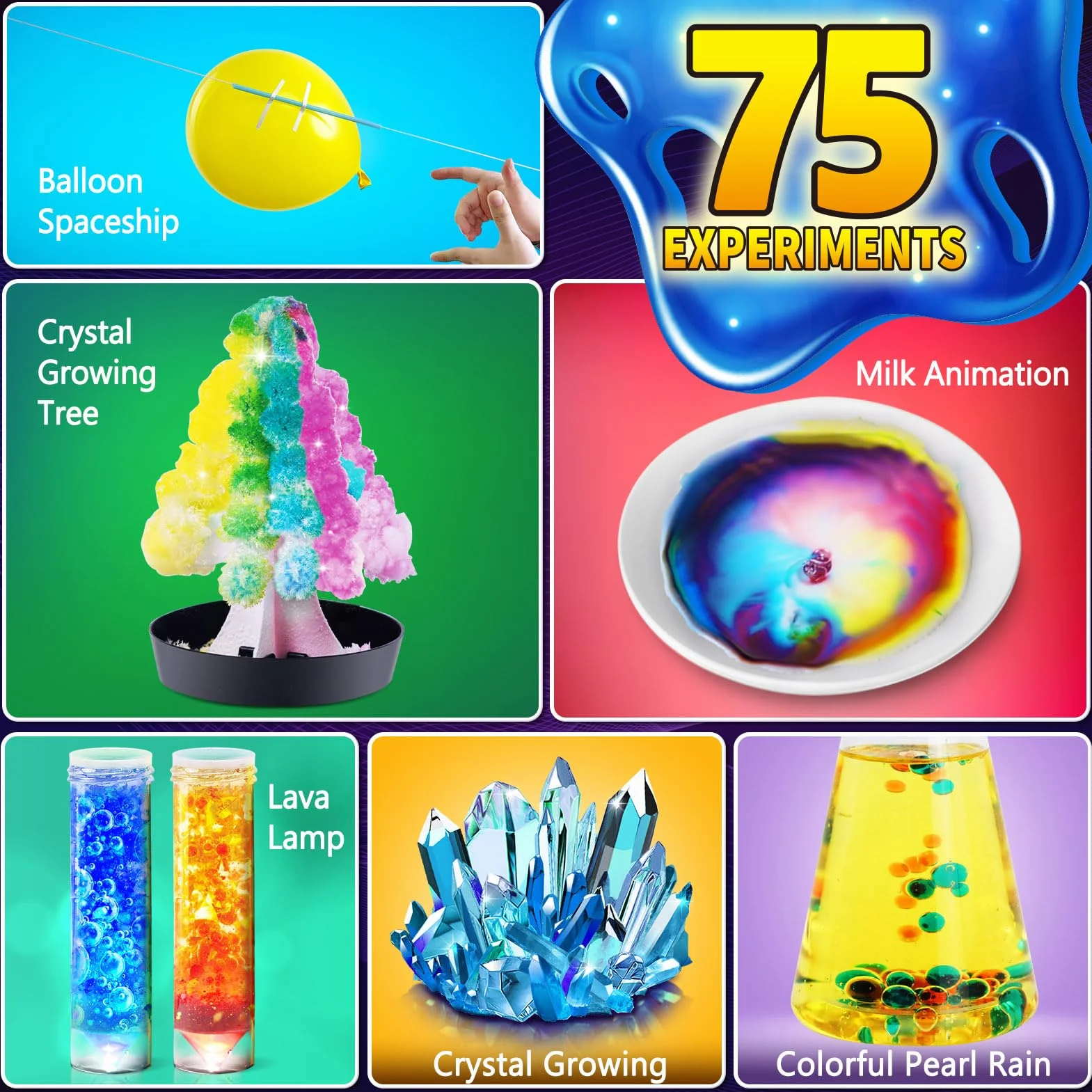 Kit Expériences Scientifique pour Enfants - Laboratoire de Chimie Volcans, Jeux Éducatifs et Activités Manuelles