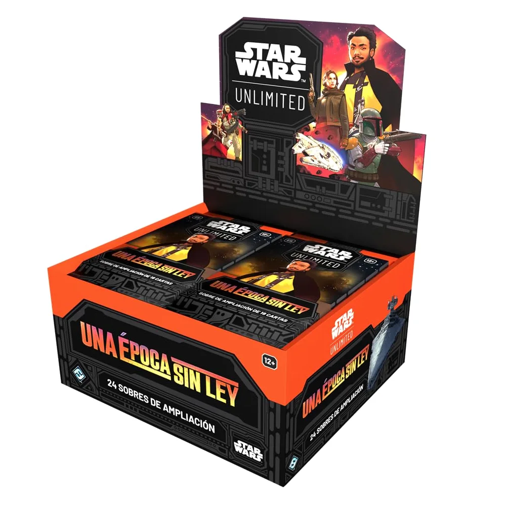 Asmodee FFG Star Wars Unlimited Jeu de Cartes à Collectionner Une époque sans Loi, 24 enveloppes de 16 Cartes, TCG à partir de 12 Ans, pour 2 Joueurs, Espagnol