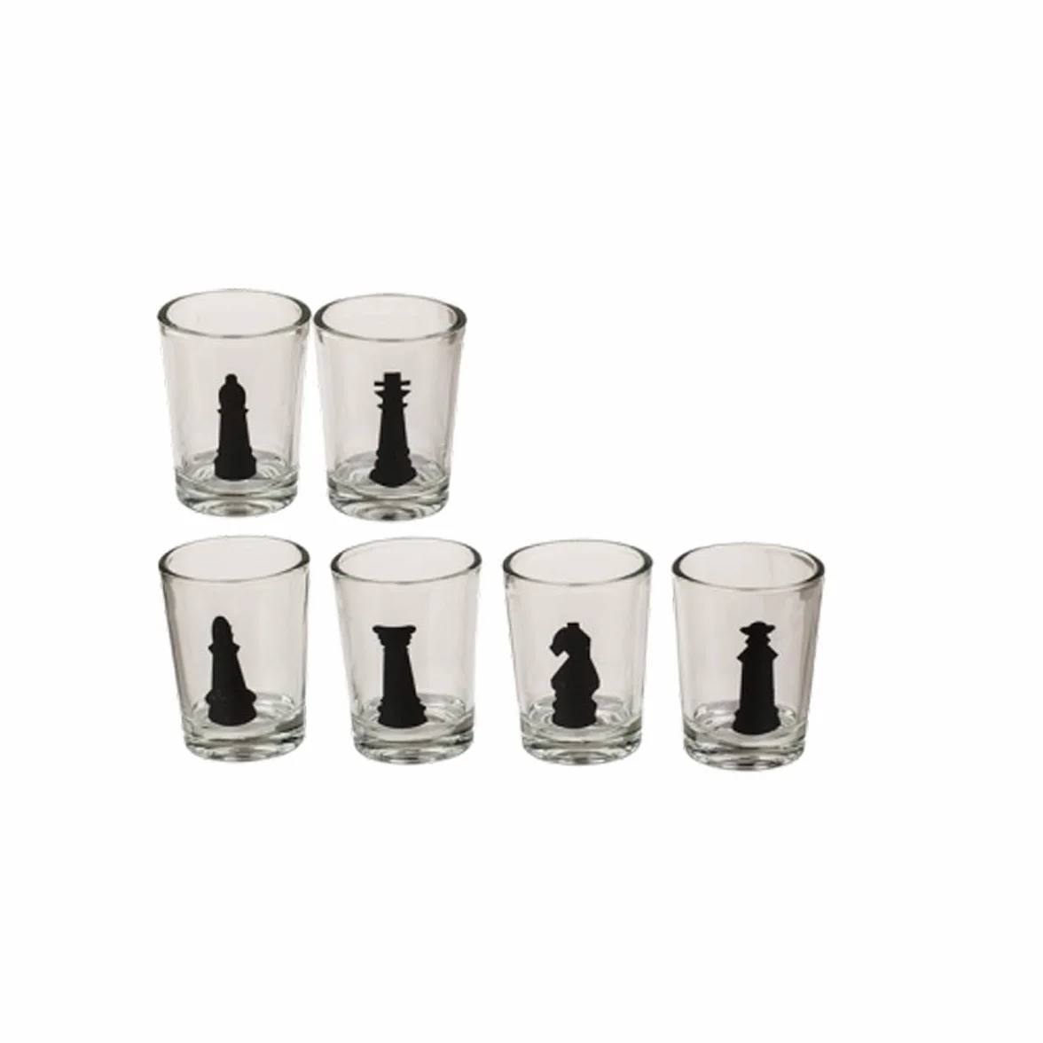 Jeu d'échecs 35 x 35 cm Verres Boîte Cadeau